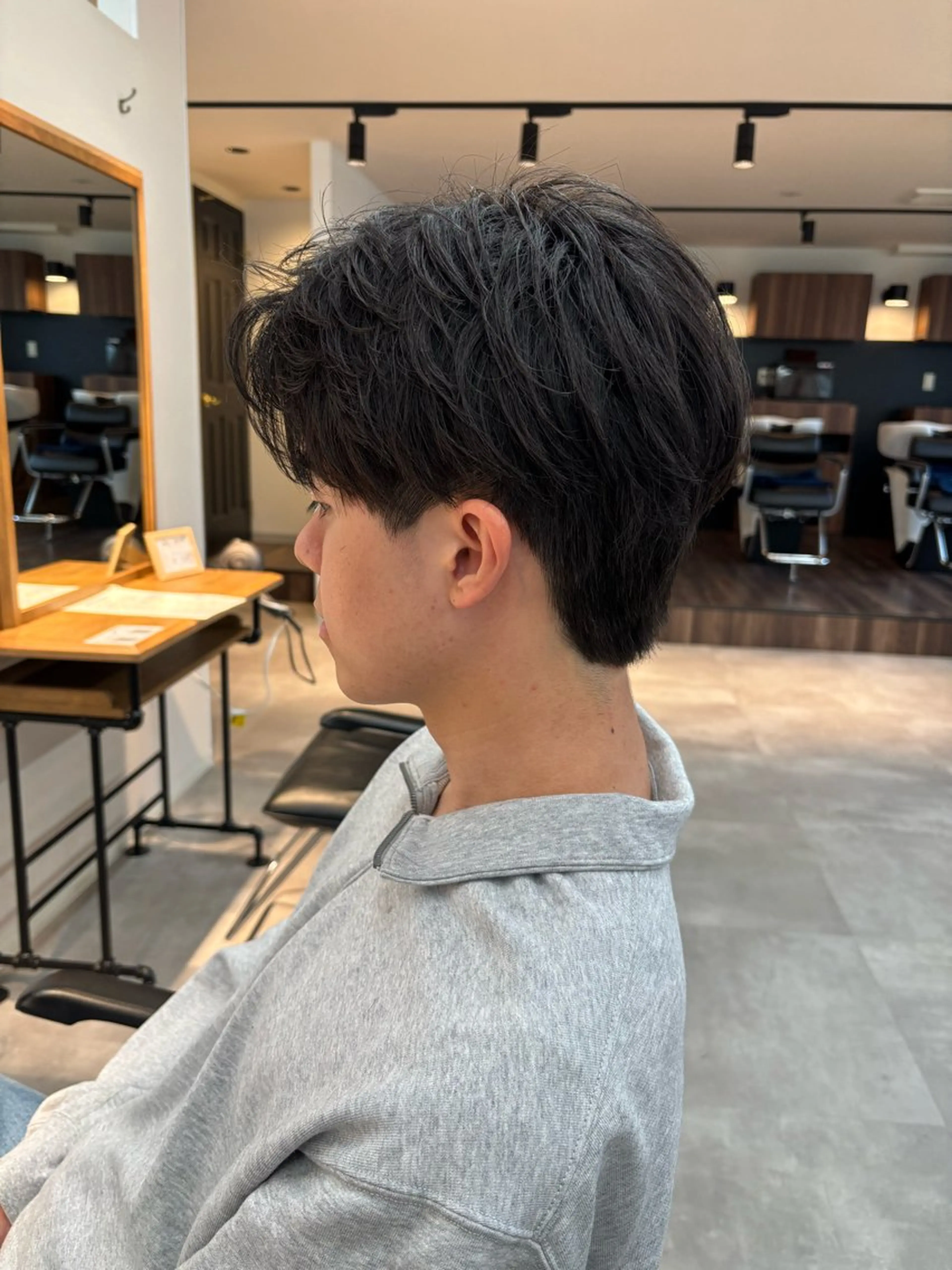 メンズ カット 保立/フェザーパーマ /メンズカット千葉のヘアスタイル