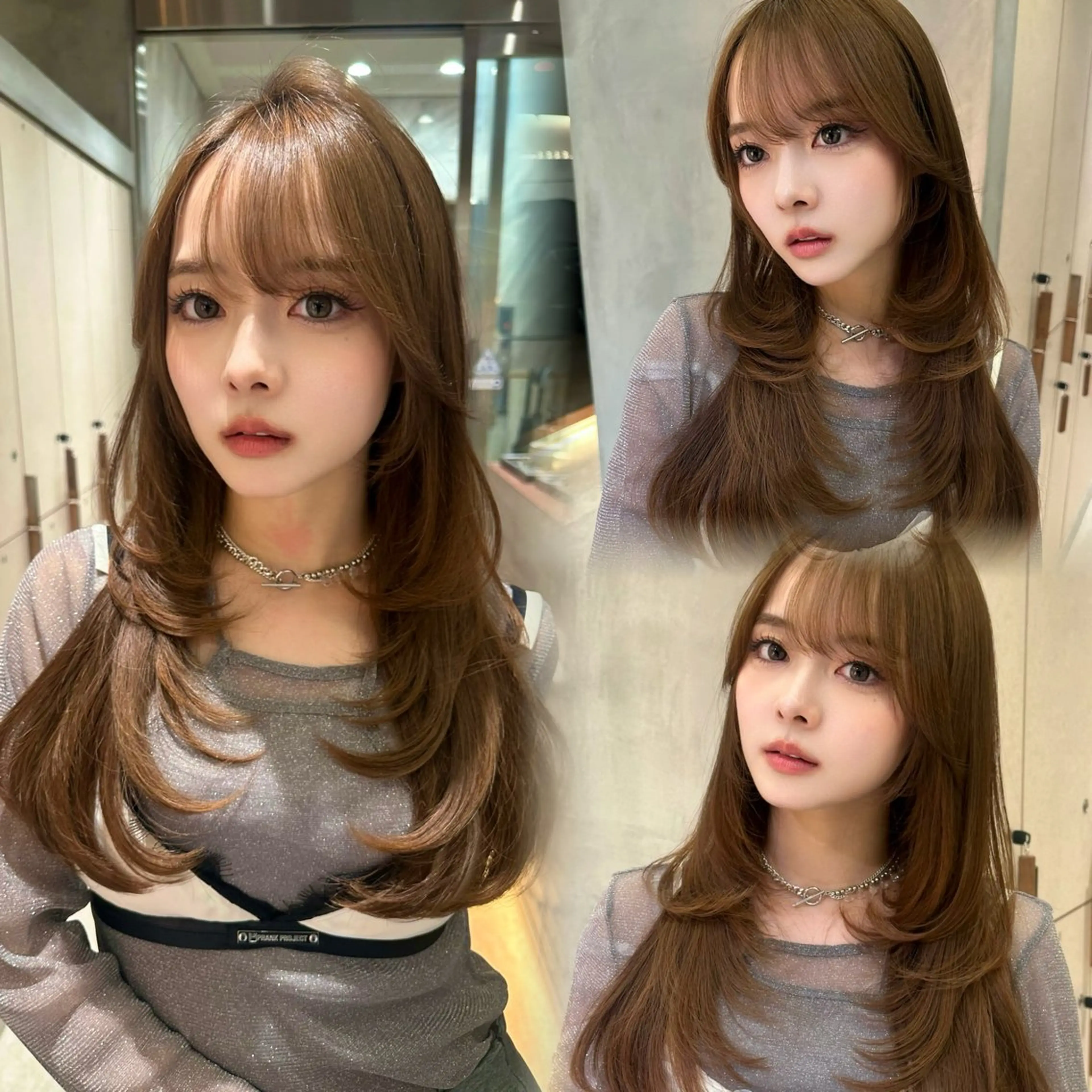 セミロング カット ヘアカラー トリートメント ヘアセット 銀座副店長/レイヤー /髪質改善/田島のヘアスタイル