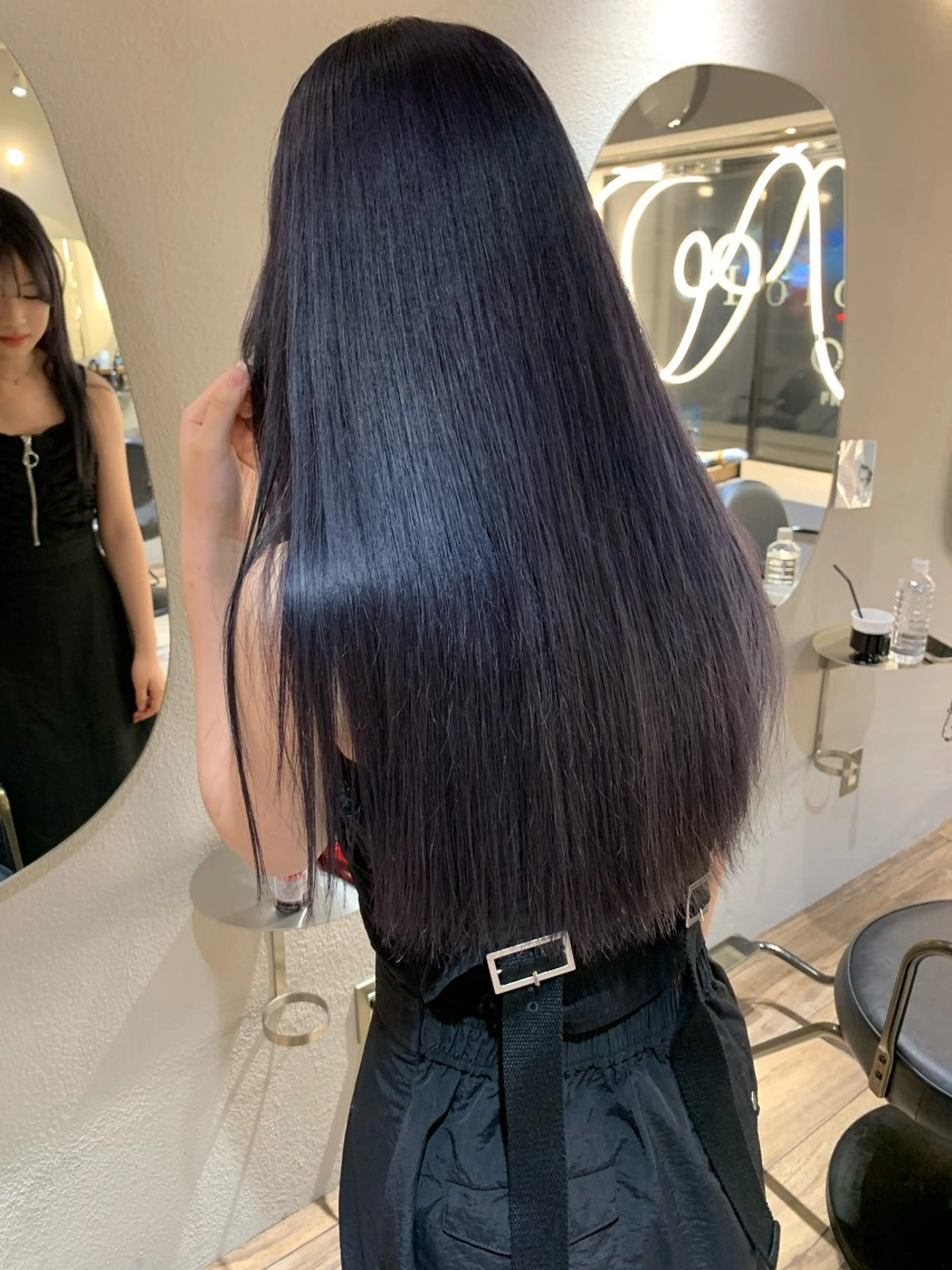 セミロング ヘアカラー ブリーチ/アレンジ 天満/chihiroのヘアスタイル