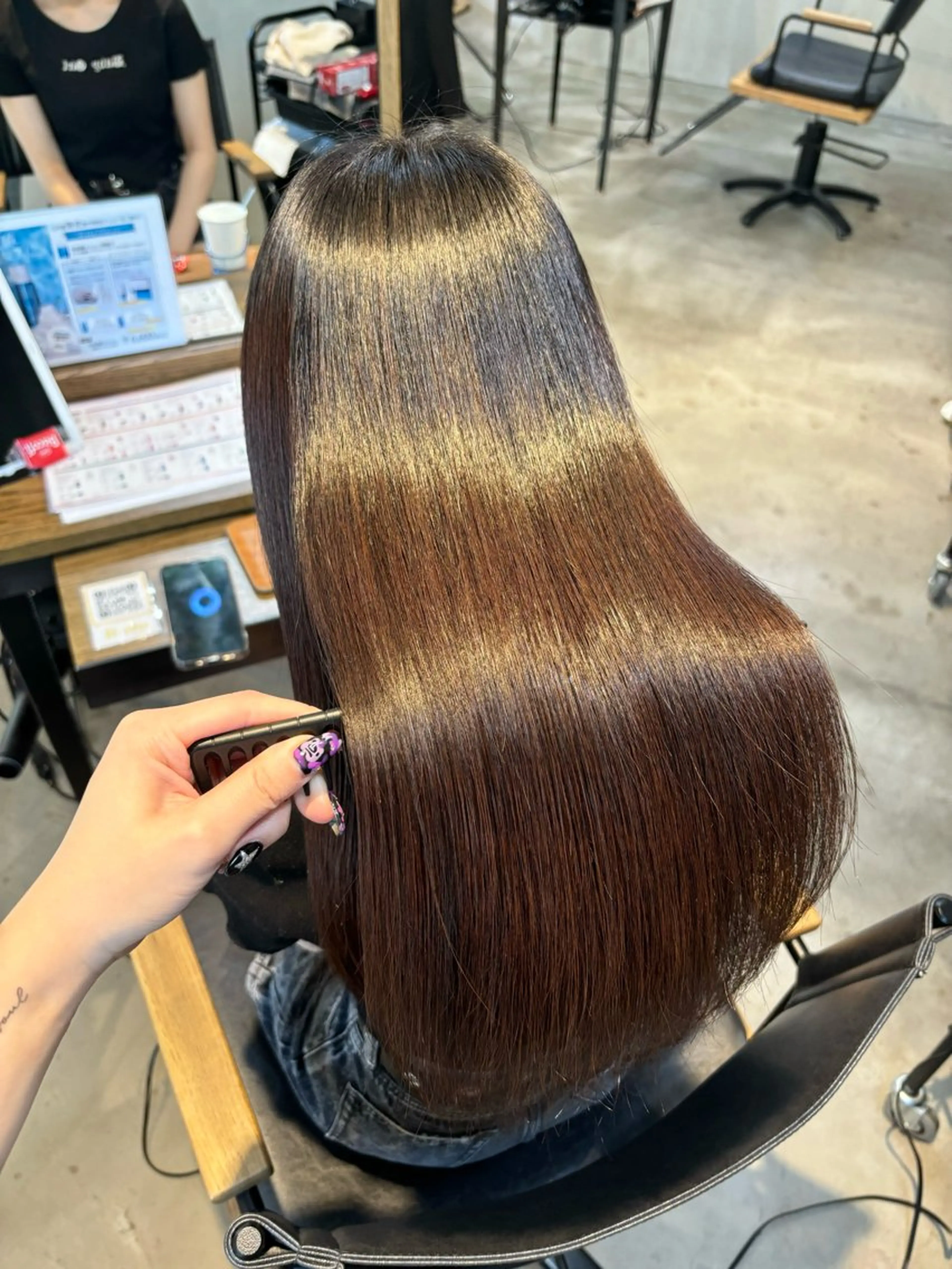 ロング 髪質改善 トリートメント 日比野 紅杏のヘアスタイル