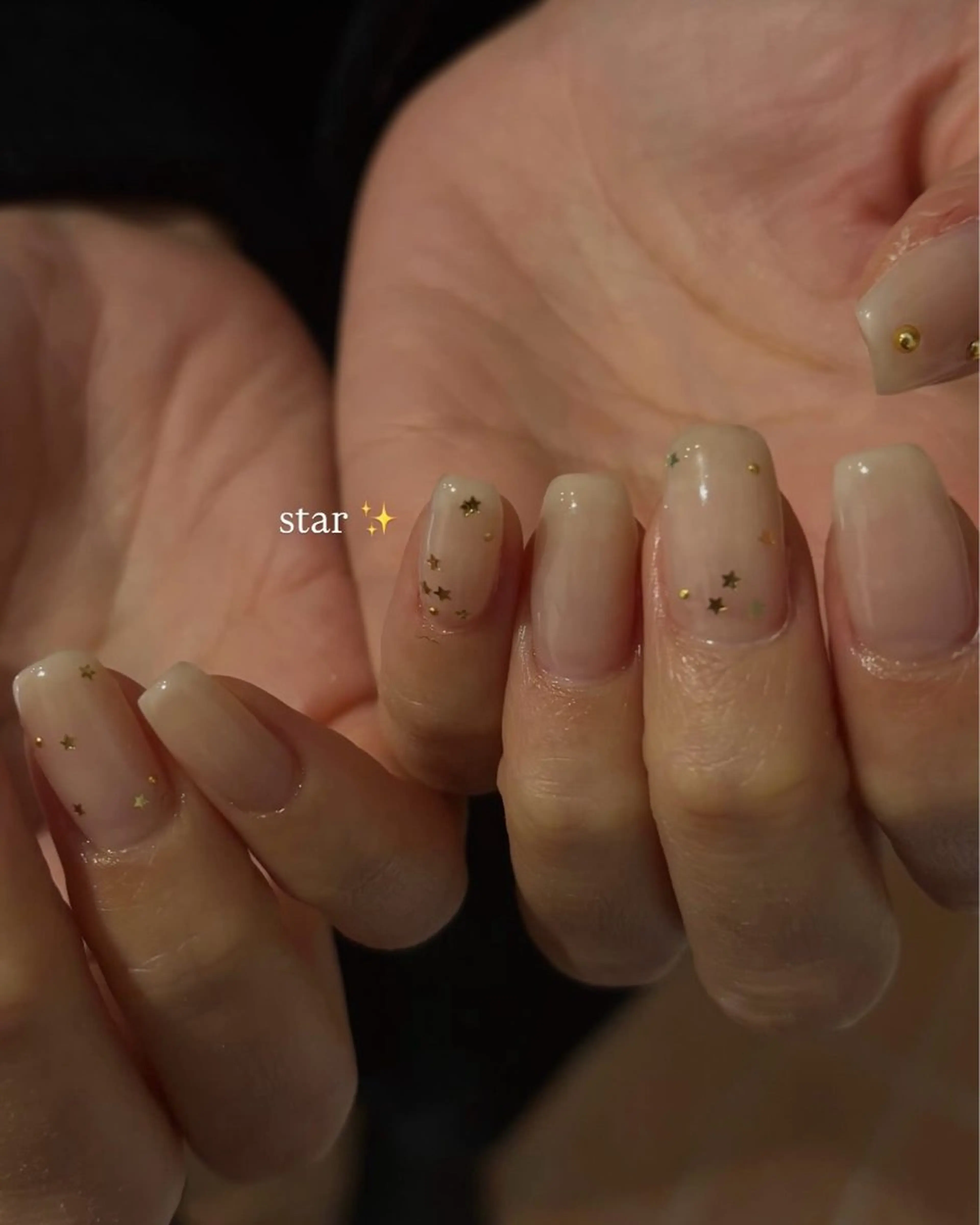 ネイル アートネイル ゴールド ストーンネイル ハンドネイル Ballie/ Mizukiのネイルデザイン