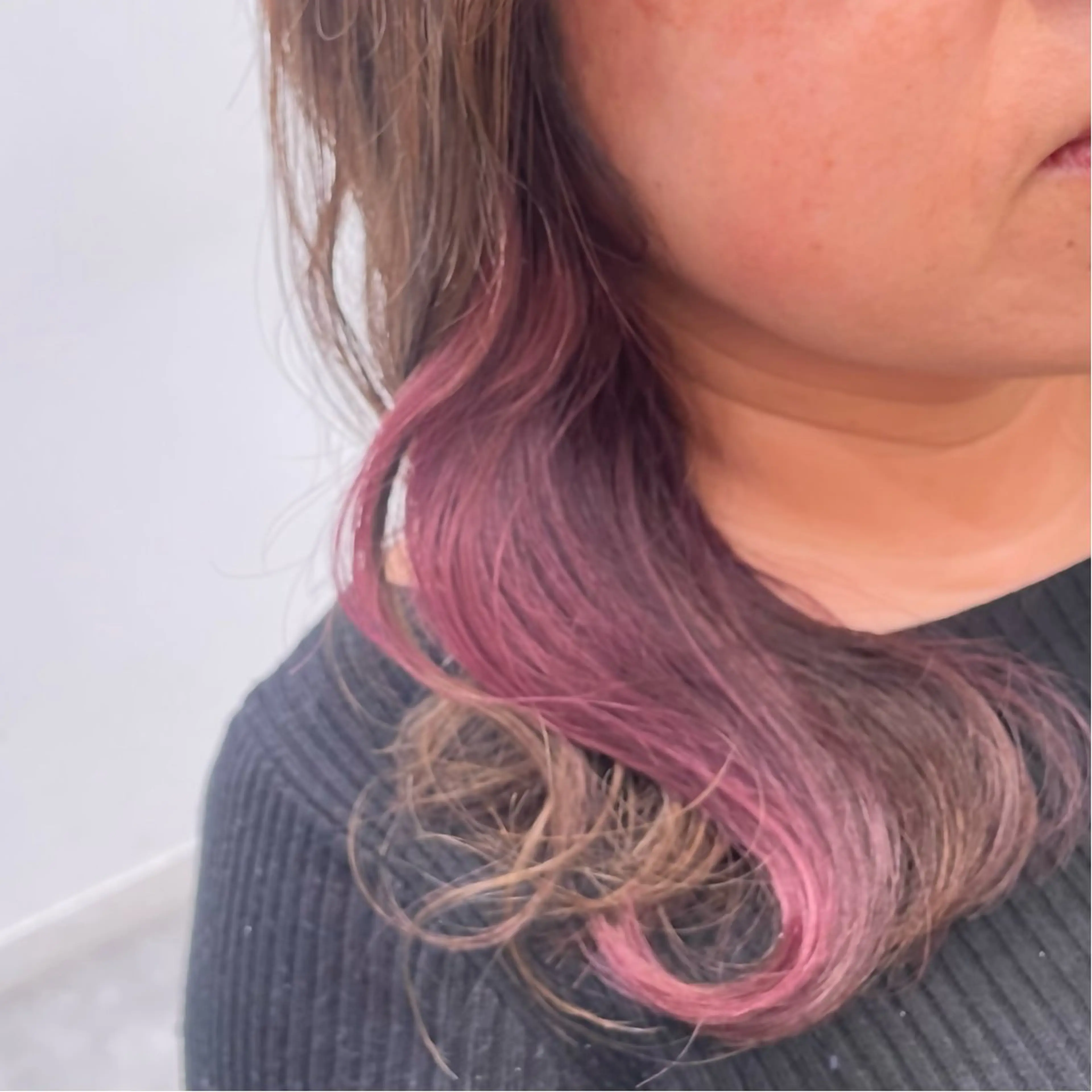 ミディアム カラー ピンクカラー ヘアカラー トリートメント ヘッドスパ 津田和希 /透明感カラー🩶のヘアスタイル