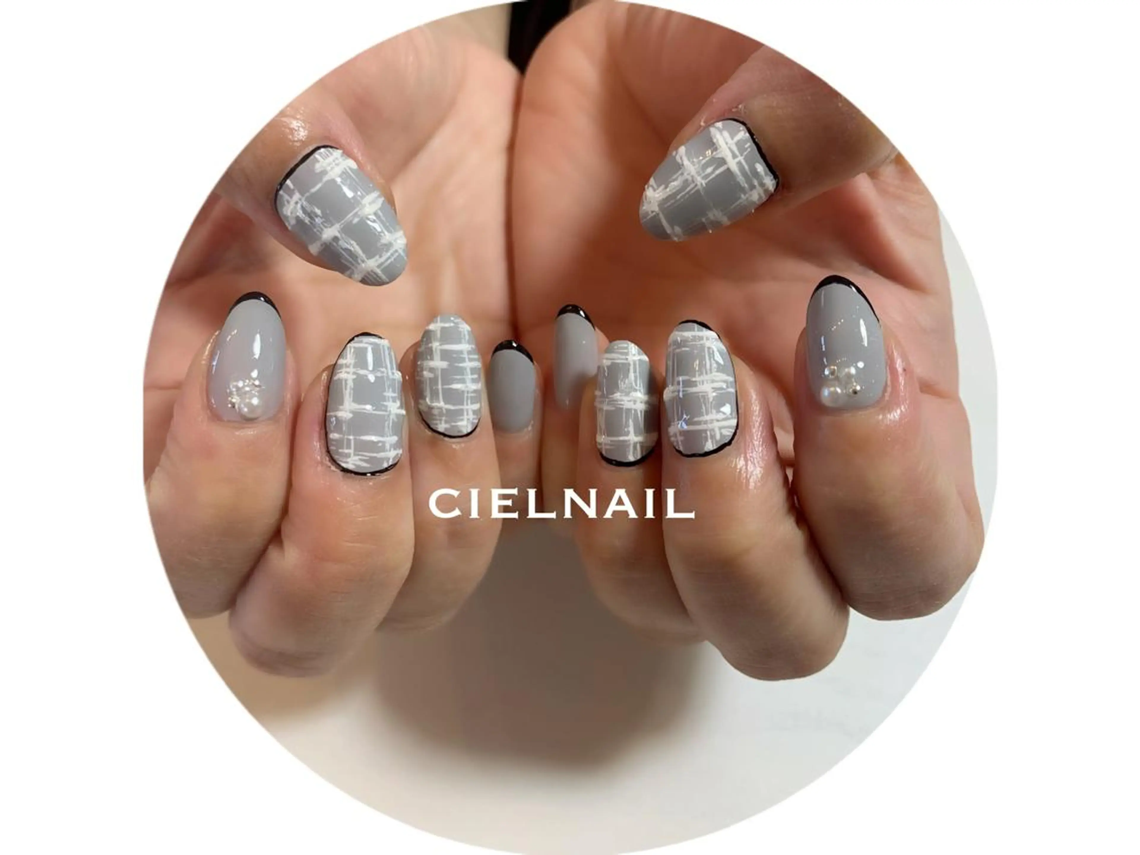 セミロング cielnail 祇園のネイルデザイン