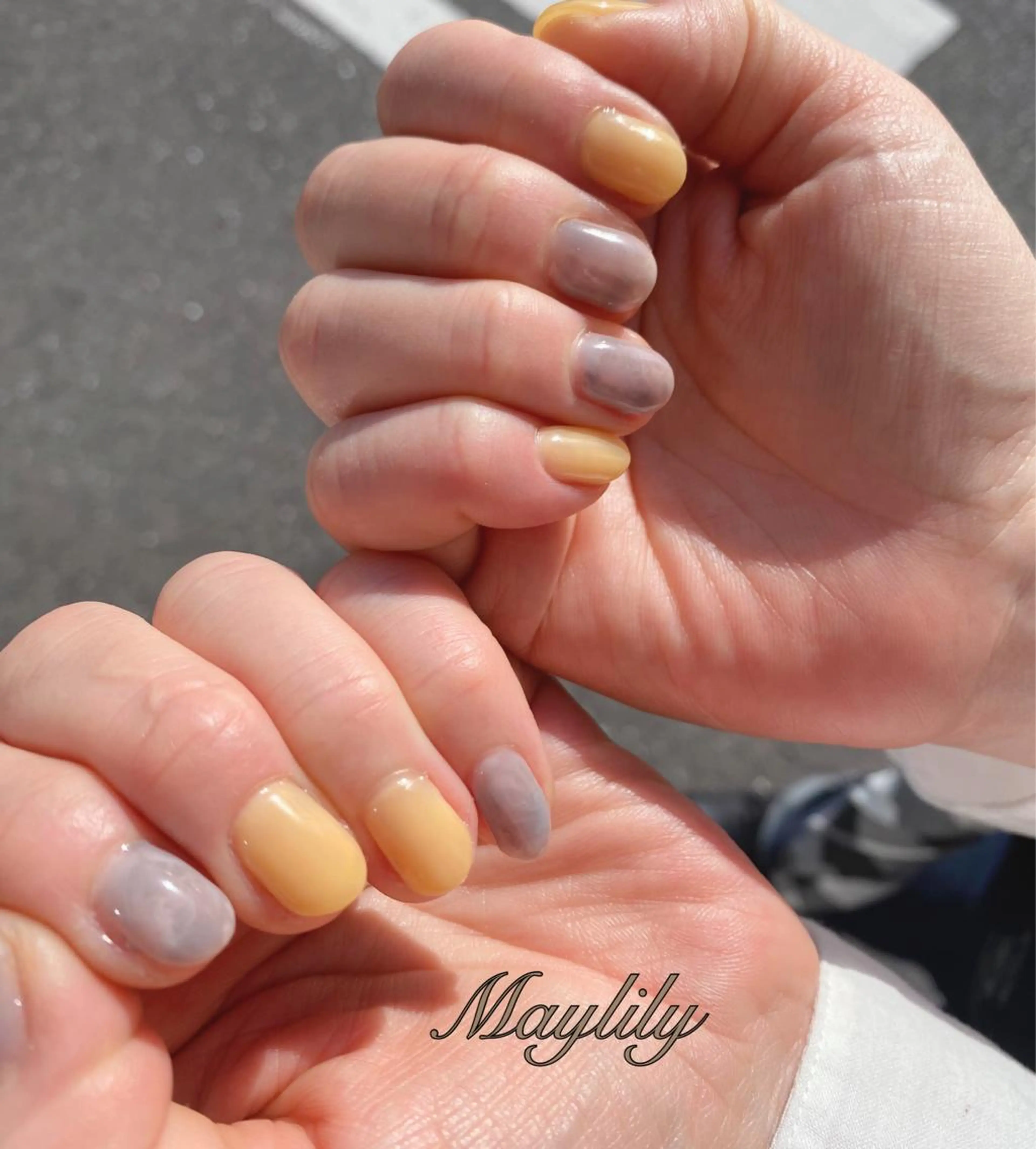 ネイル 持ち込み ハンドネイル Nail care salon Maylily所属・Nail salon Maylilyのネイルデザイン