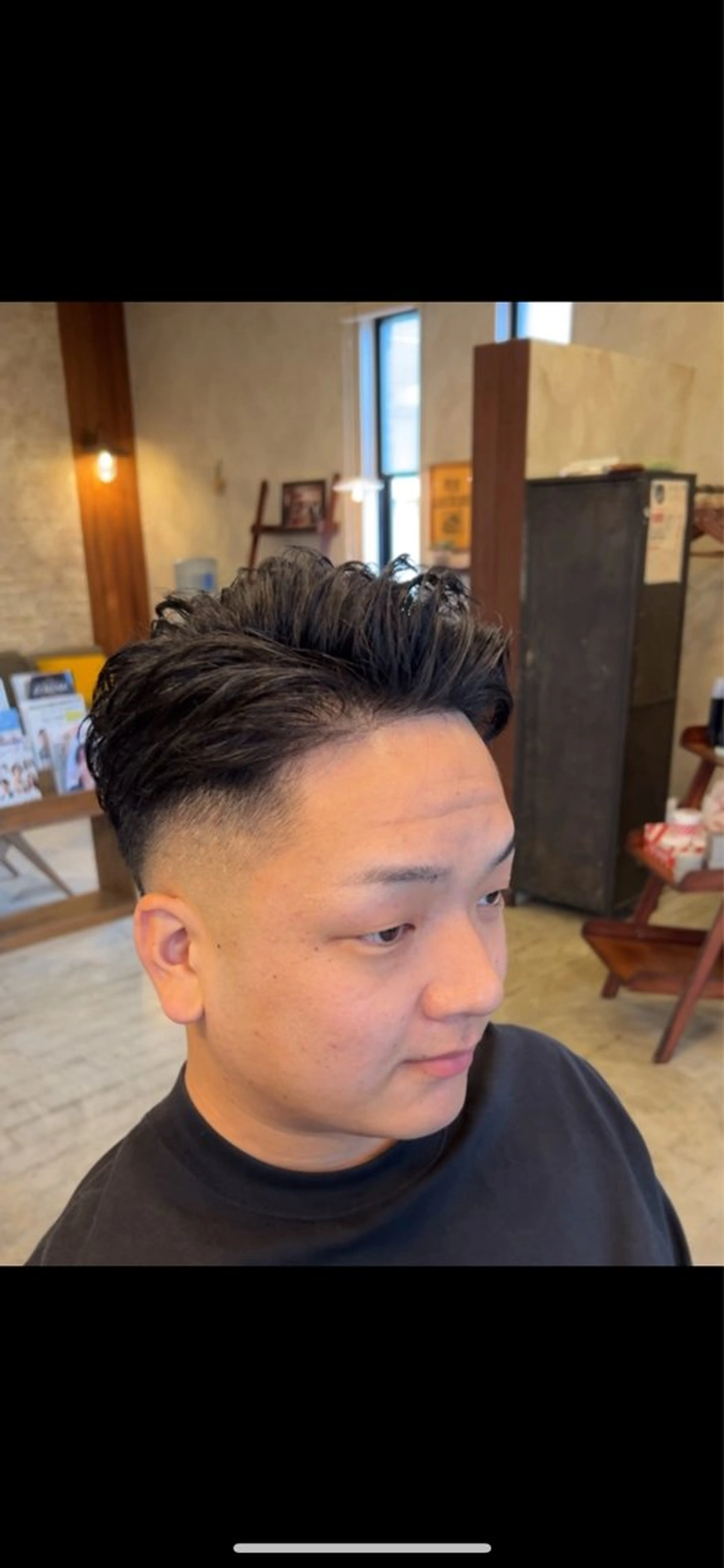 ショート メンズ 阿野 真翔のヘアスタイル