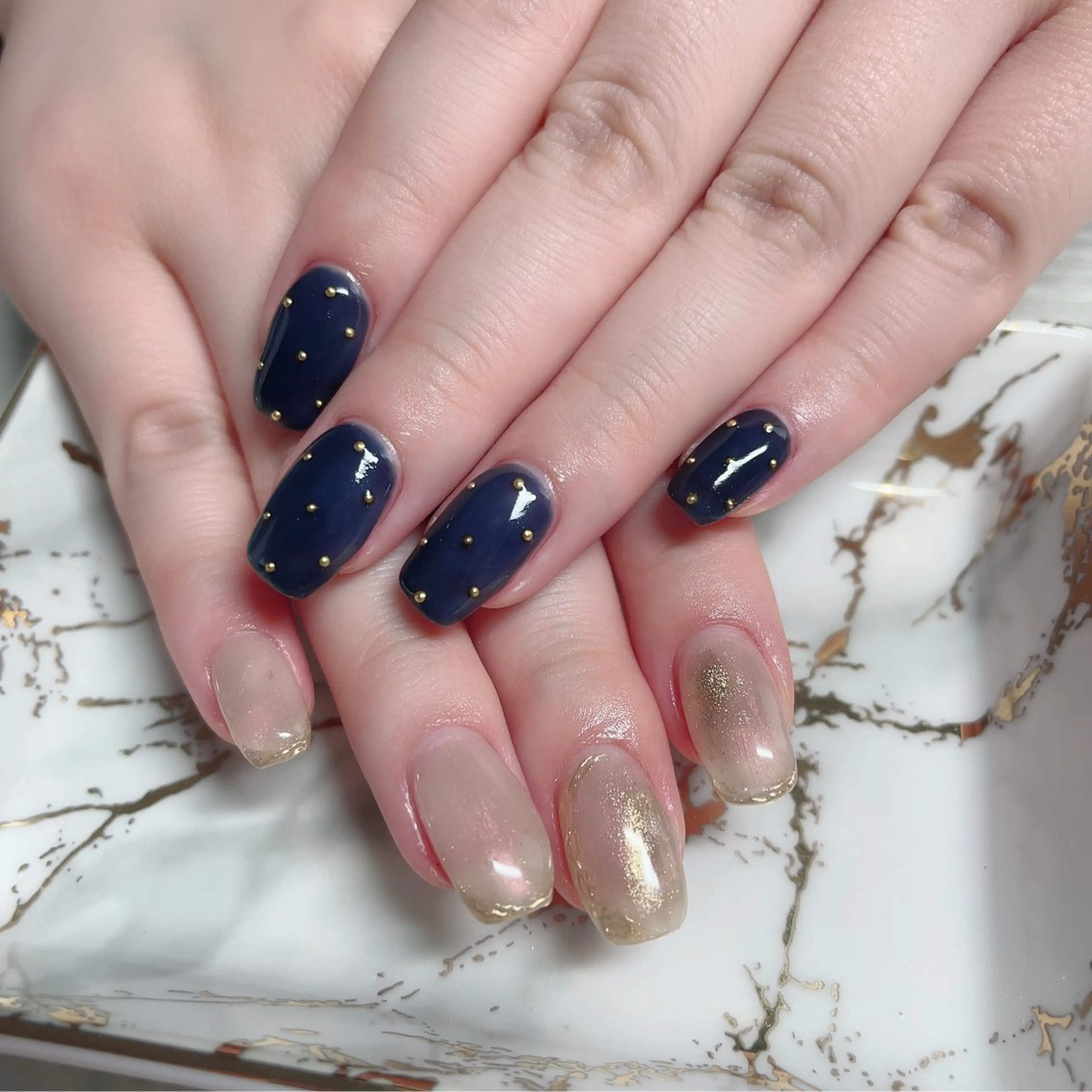 ネイル フレンチネイル ジェルネイル ガラスフレンチ Baby Nailのネイルデザイン