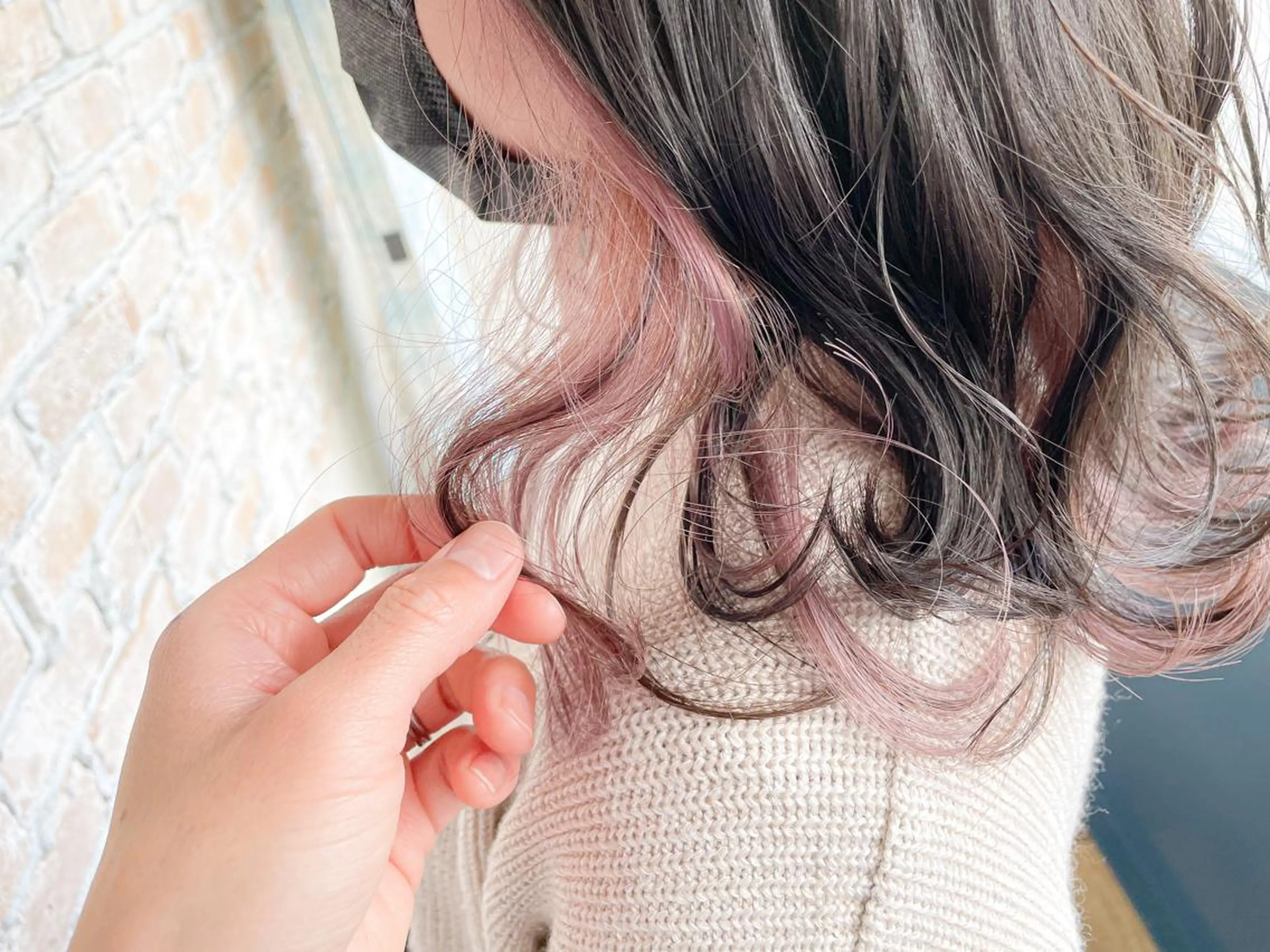 ミディアム カラー インナーカラー ラベンダーカラー Ayu /あゆのヘアスタイル