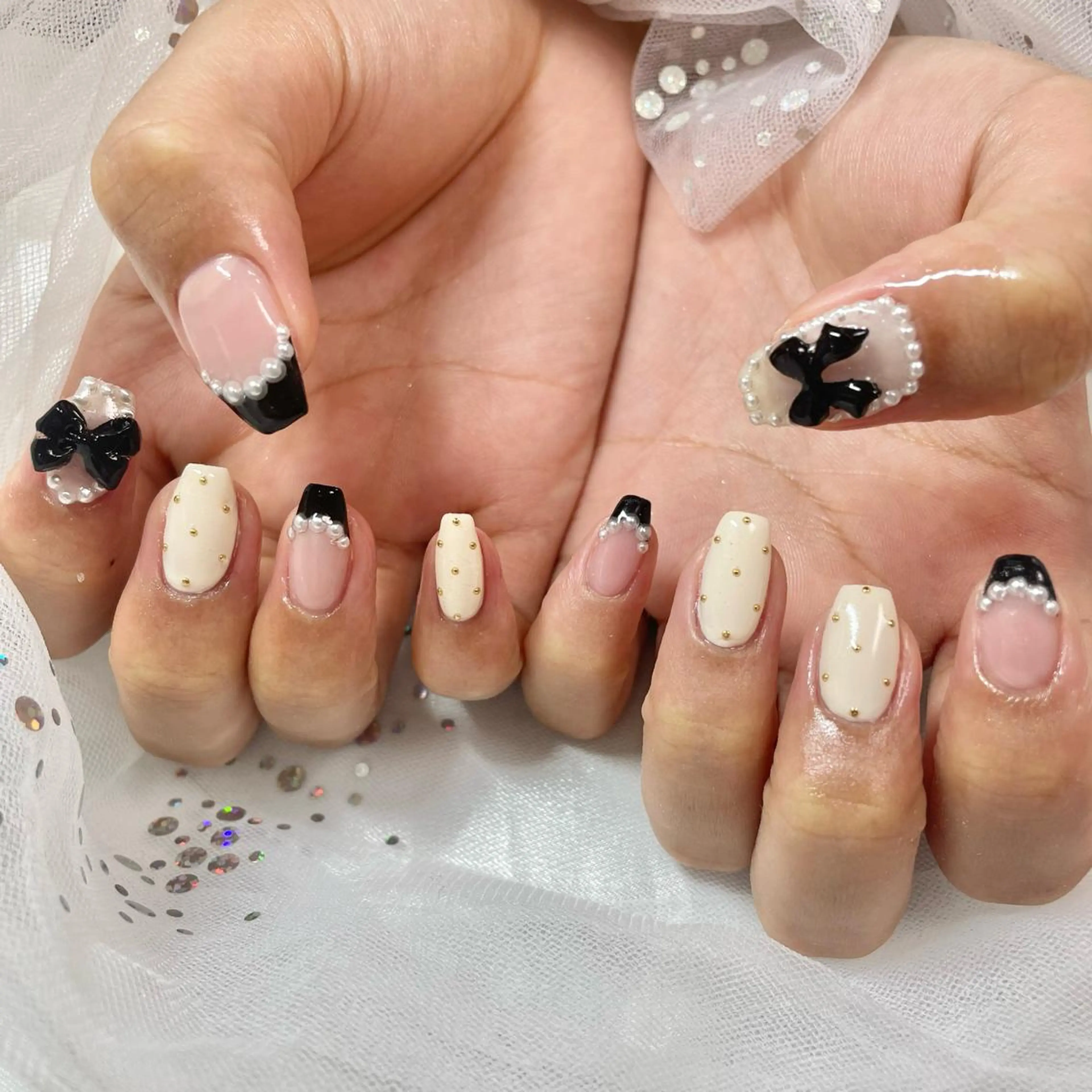 ネイル リボン 🎀AYAKO 🎀中韓ネイルのネイルデザイン