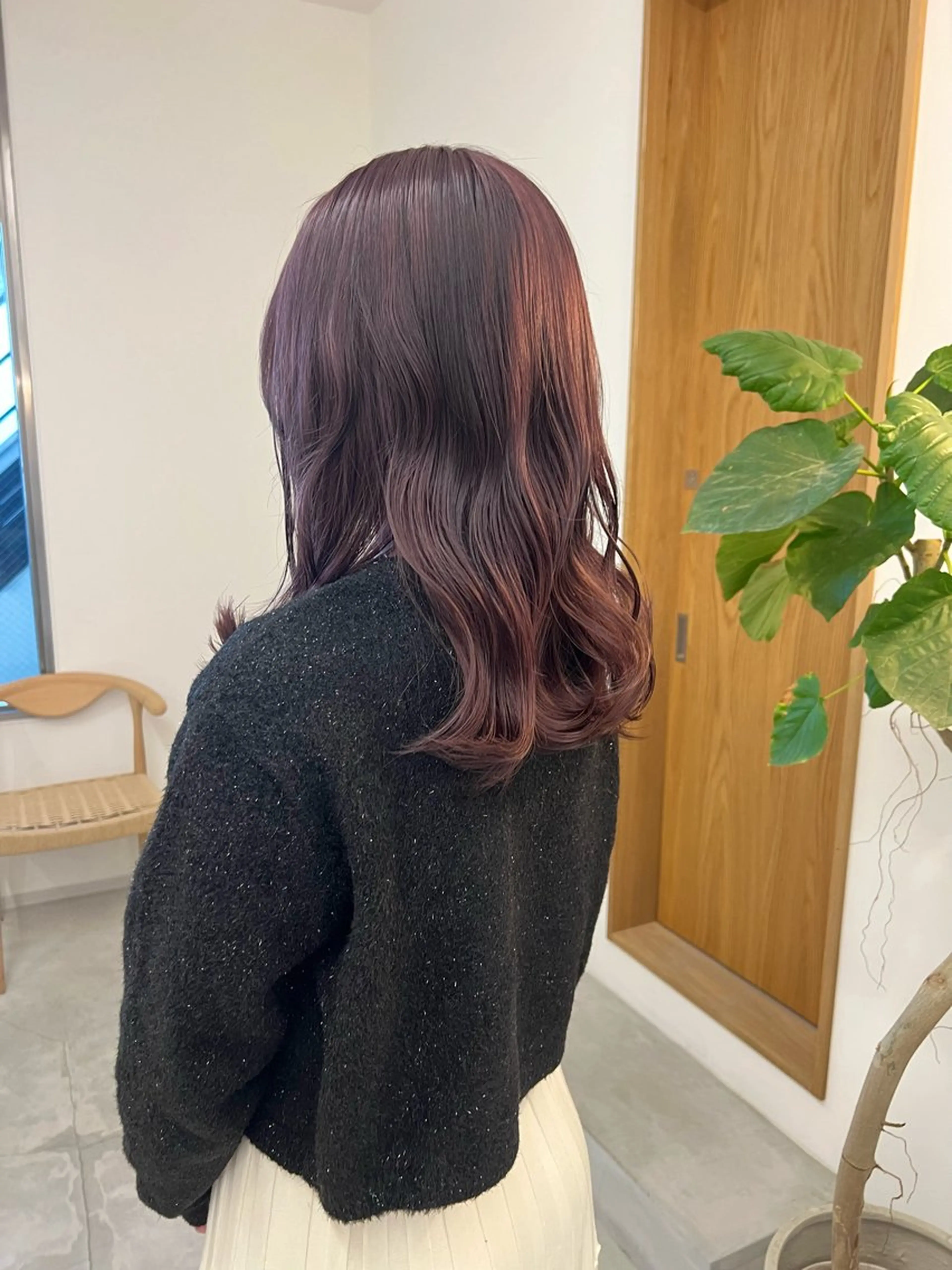 セミロング カラー ブリーチ yu koのヘアスタイル