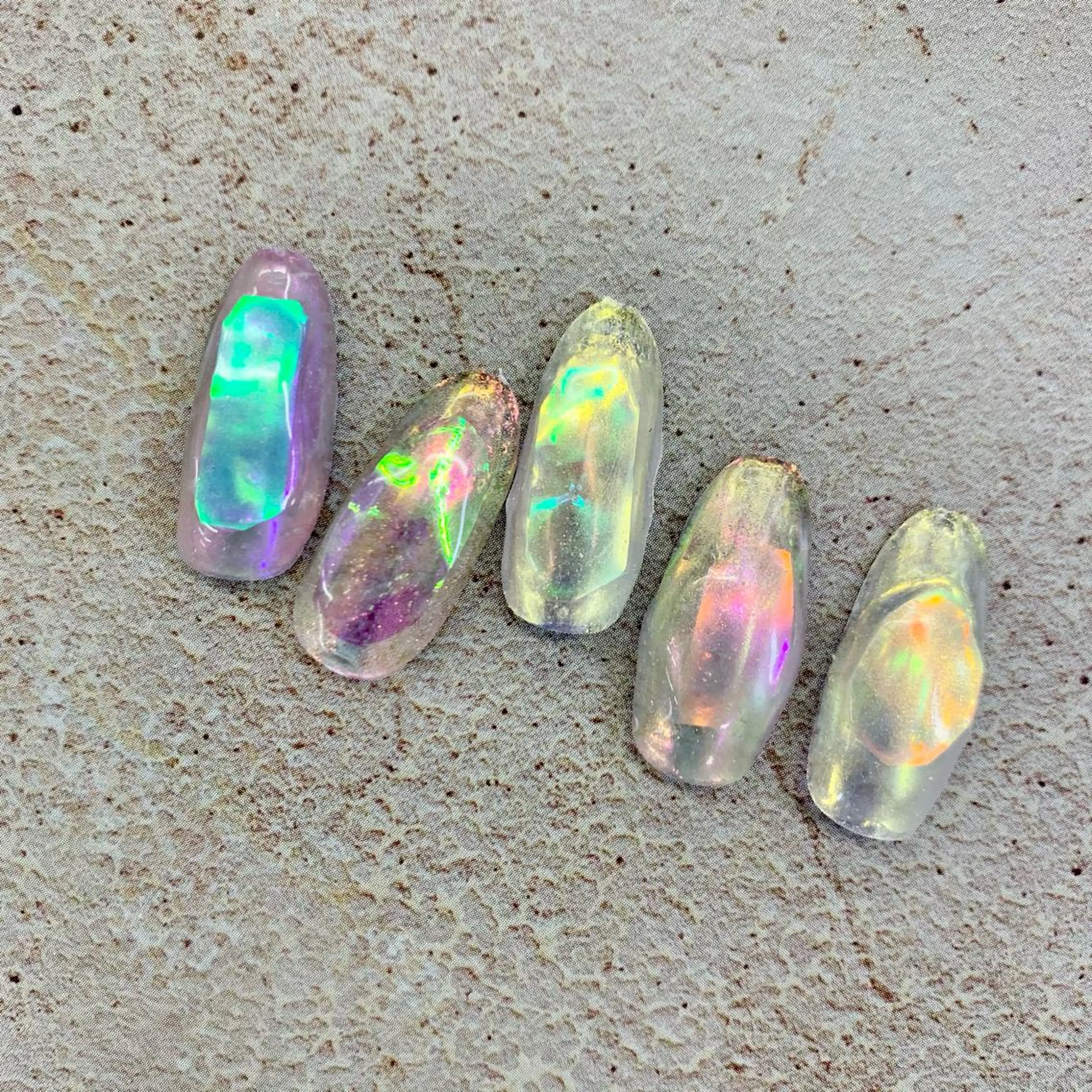 オーロラ🧊氷ネイル🧊4本コース【オフ込】の写真