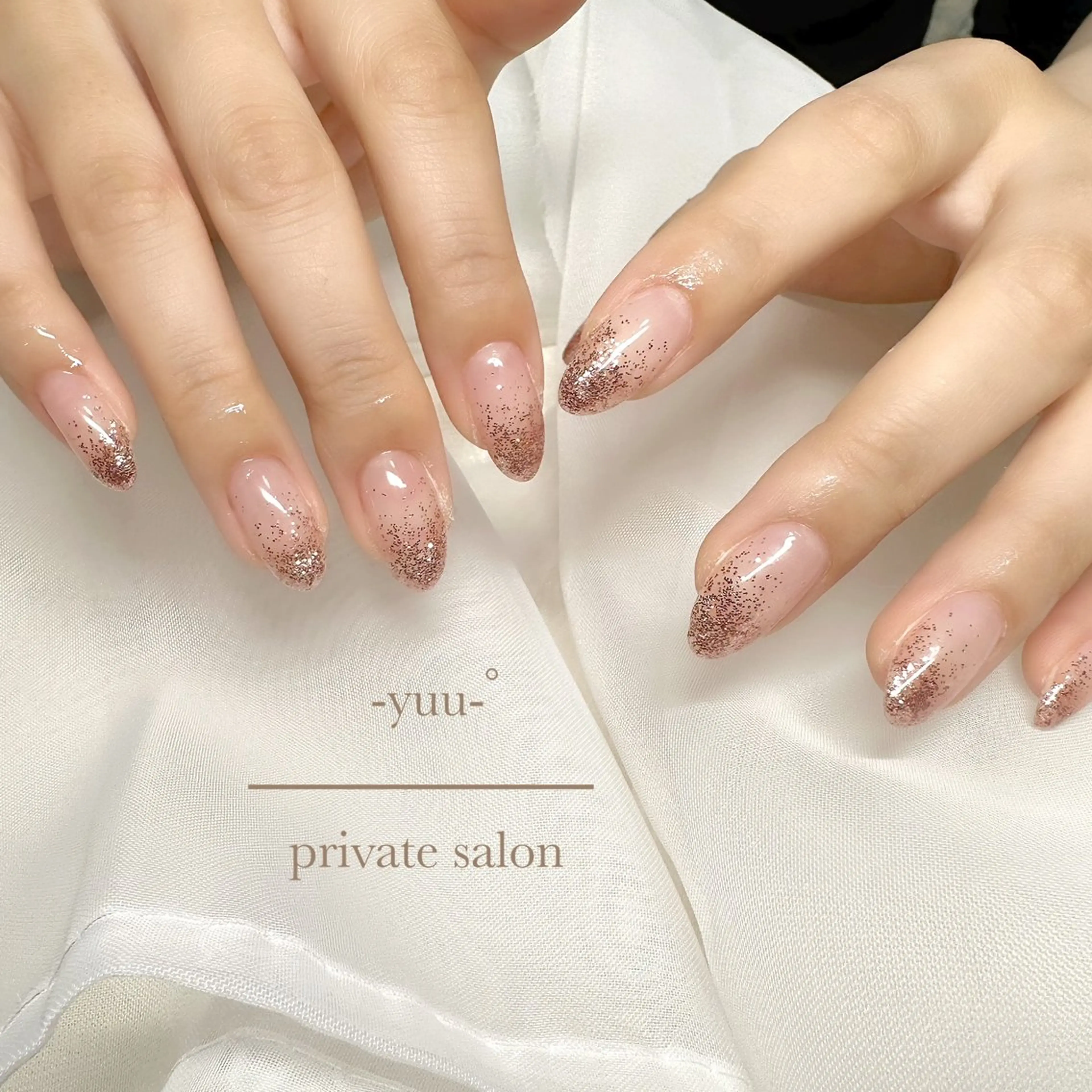 ネイル グラデーション ラメ(グリッター) ラメグラデーション -yuu-所属・Lino ﾟのネイルデザイン