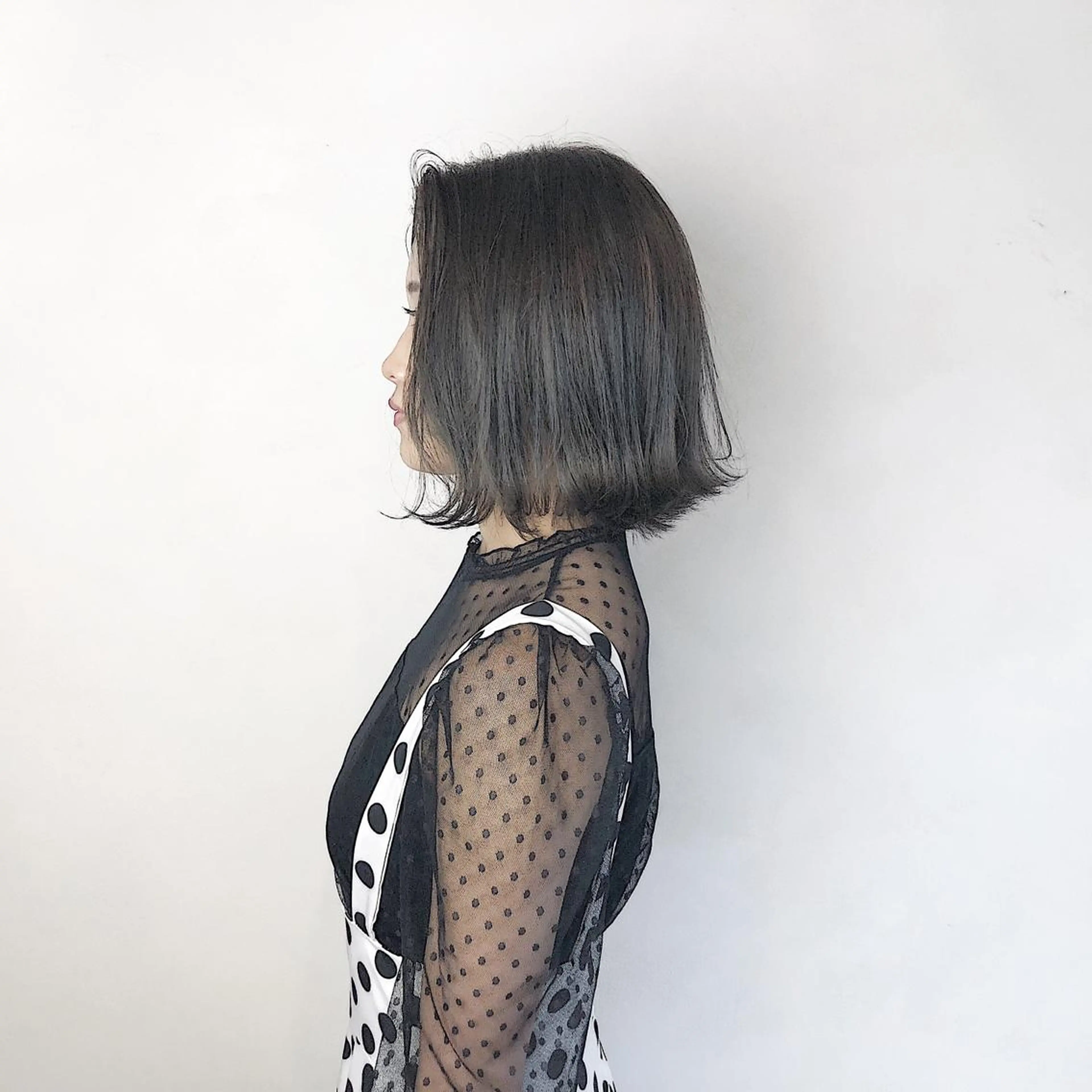 ミディアム カラー カラーモデル募集中 美容室ハピスのヘアスタイル