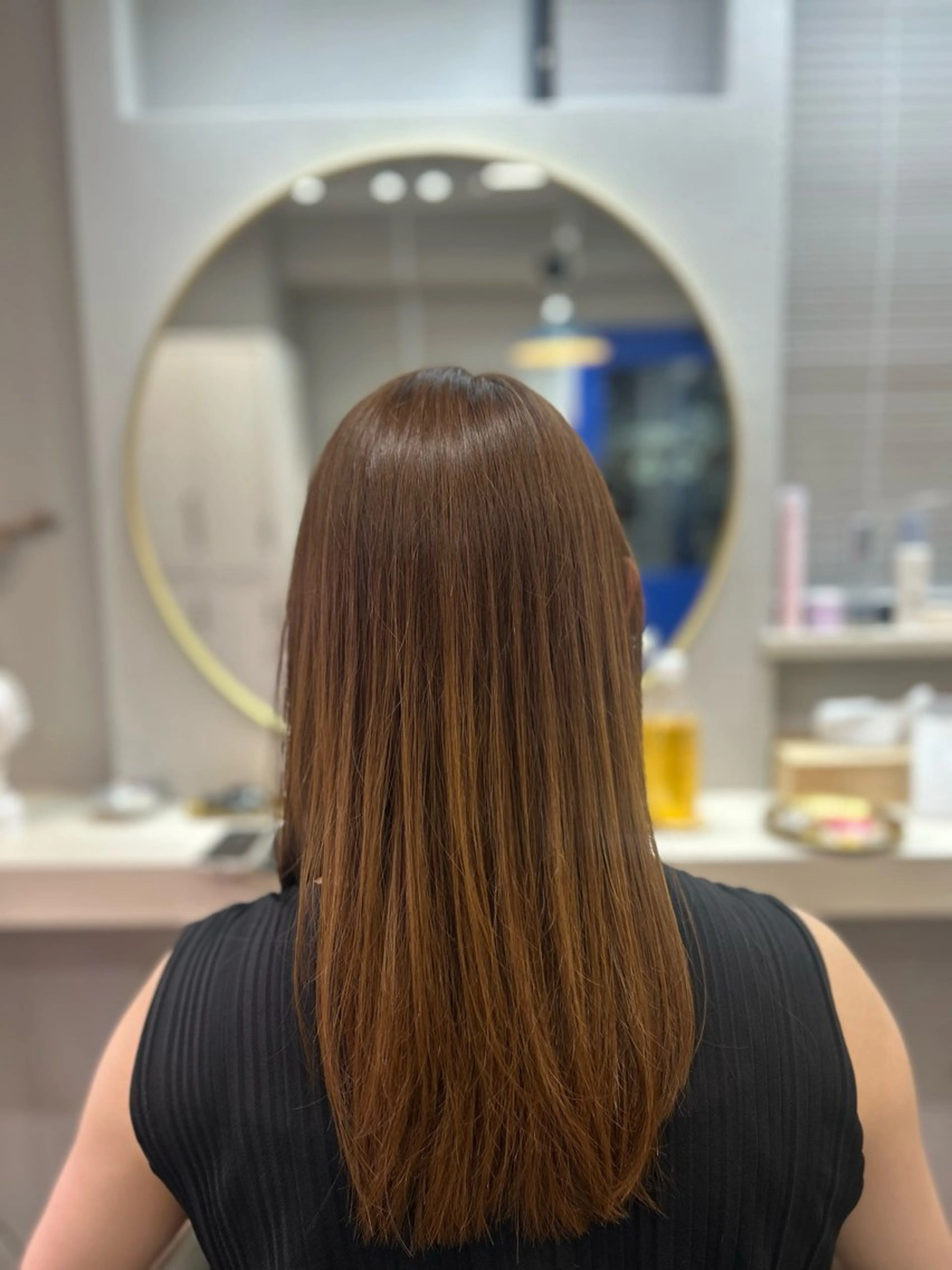 セミロング カット ヘアカラー 池田 太一のヘアスタイル