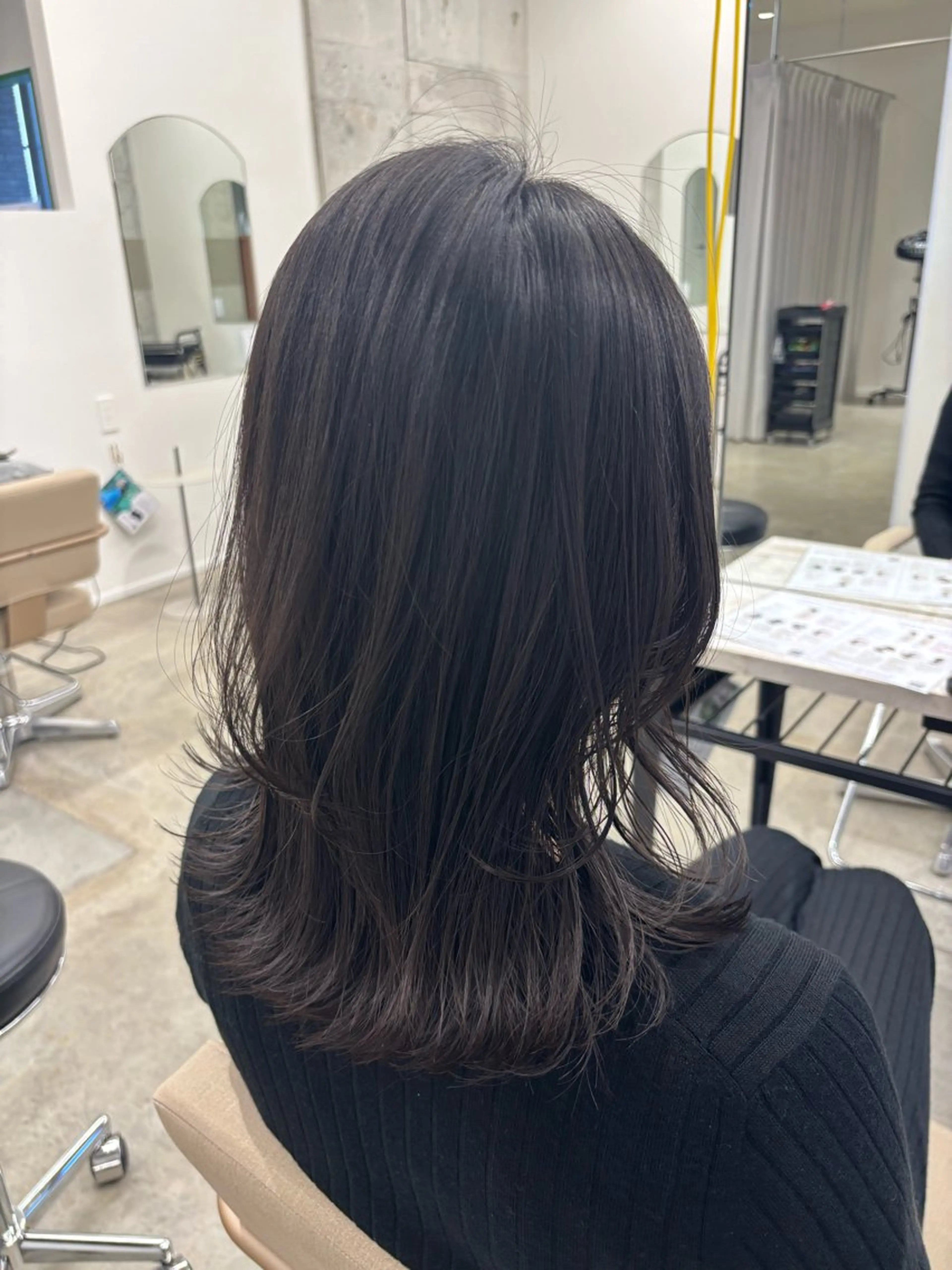 ミディアム カット トリートメント 長岡 明音のヘアスタイル