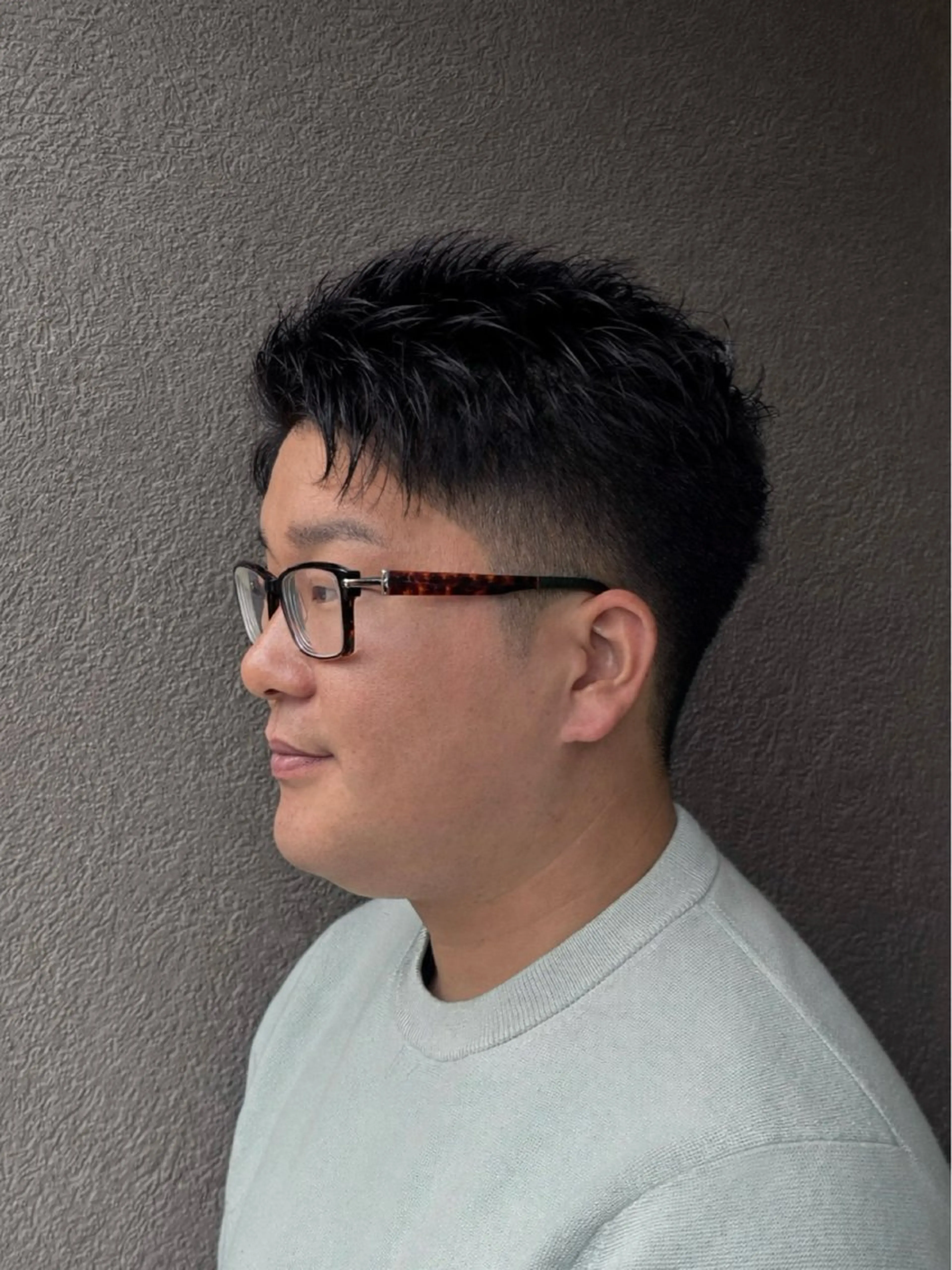 ショート メンズ アップバング ビジネス メンズショート 刈り上げ ショートヘア カット 【YASUMURA】 髙井　透馬のヘアスタイル