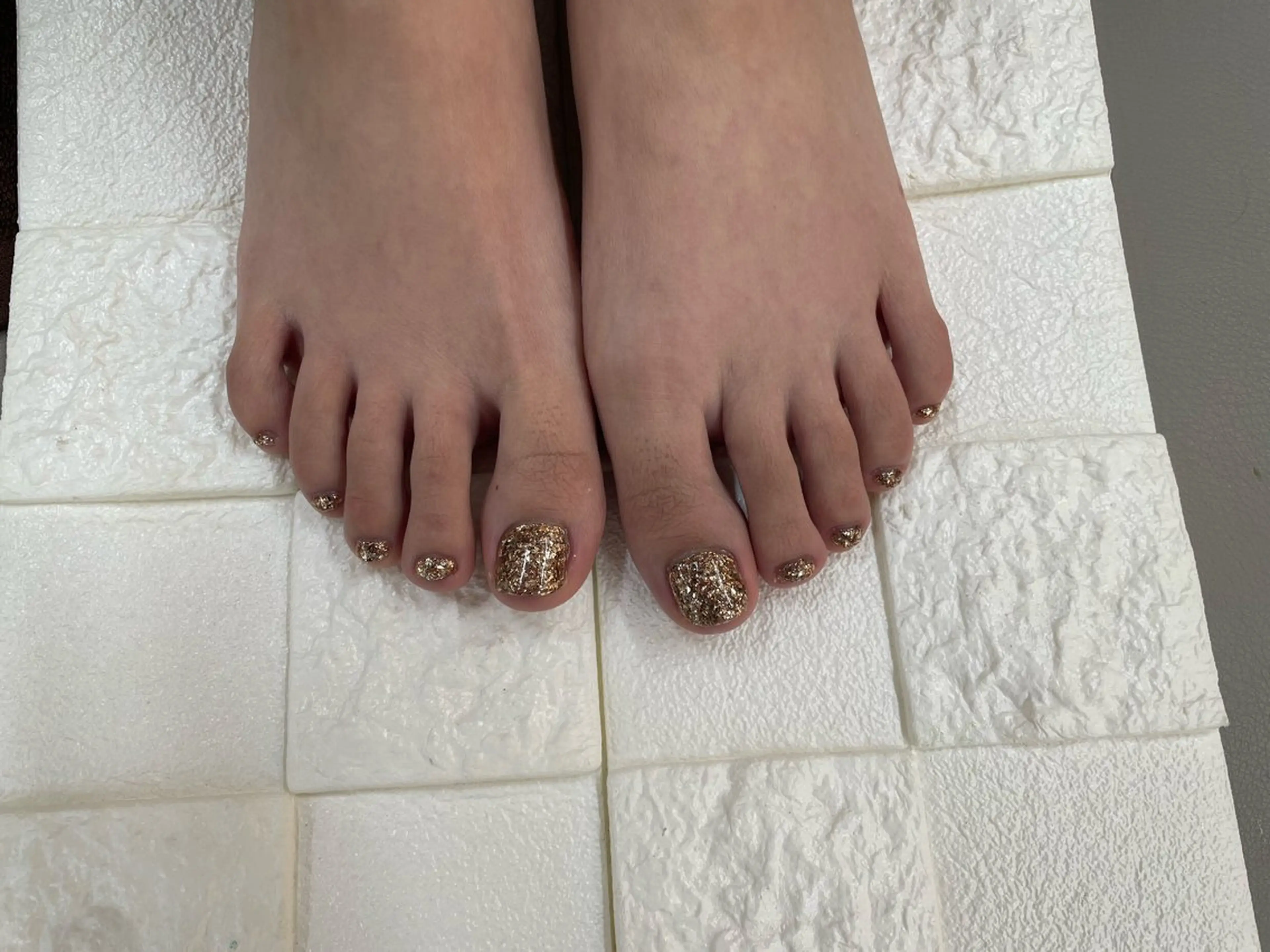 フットネイル、ワンカラー🐶の写真