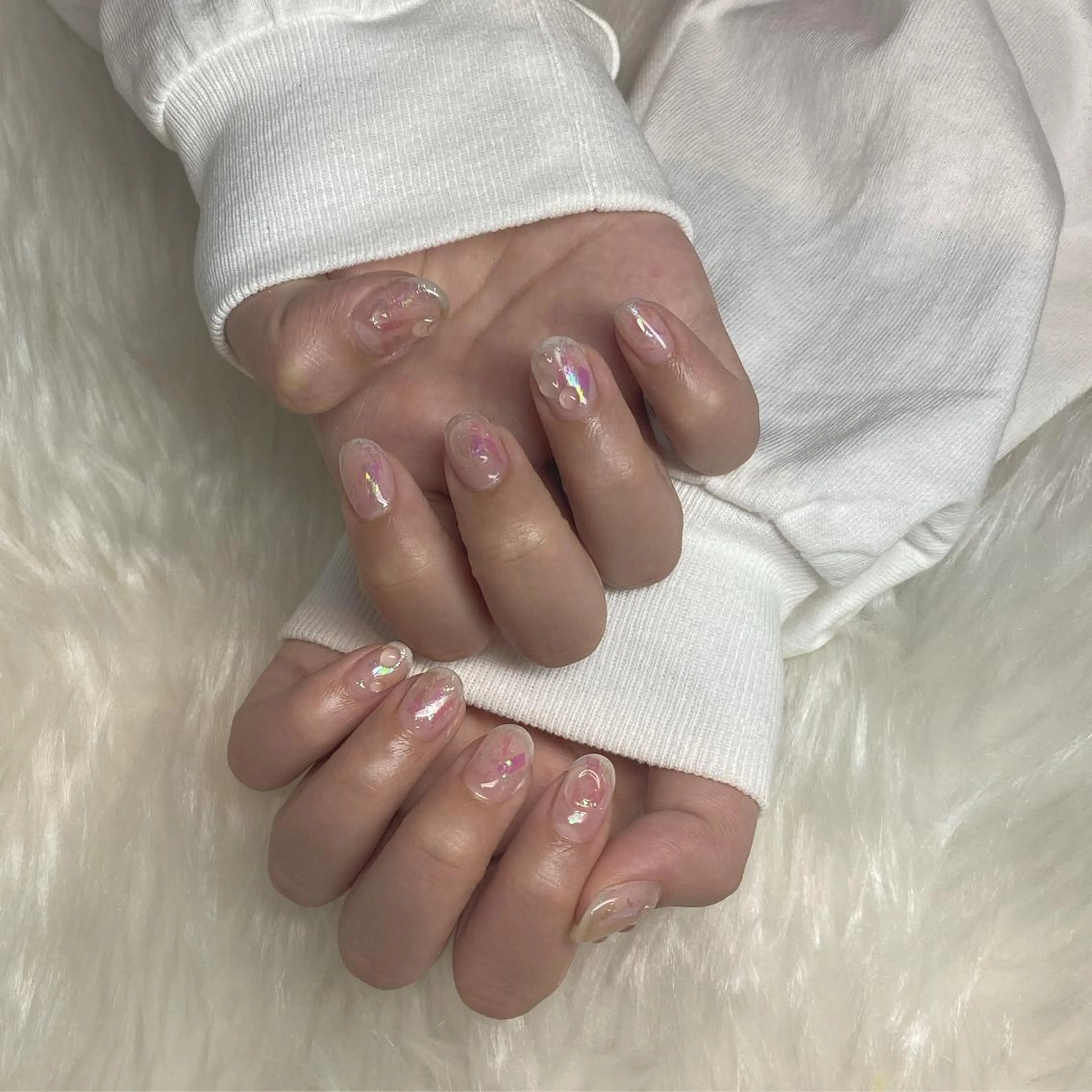 ネイル クリアネイル Nagashima    Kのネイルデザイン