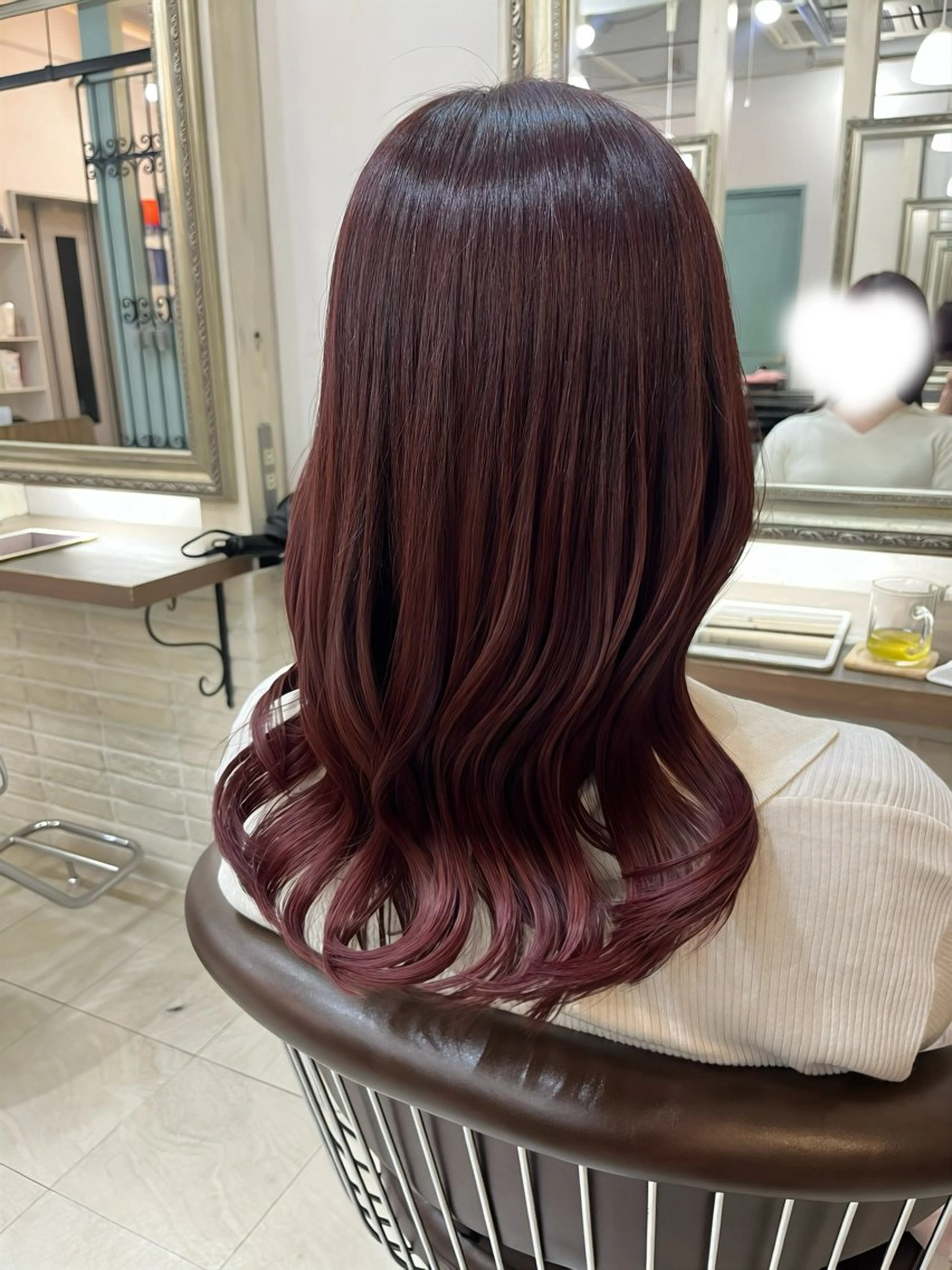 ロング ヘアカラー トリートメント 兒玉/暖色系🌹✨ 髪質改善🫧のヘアスタイル