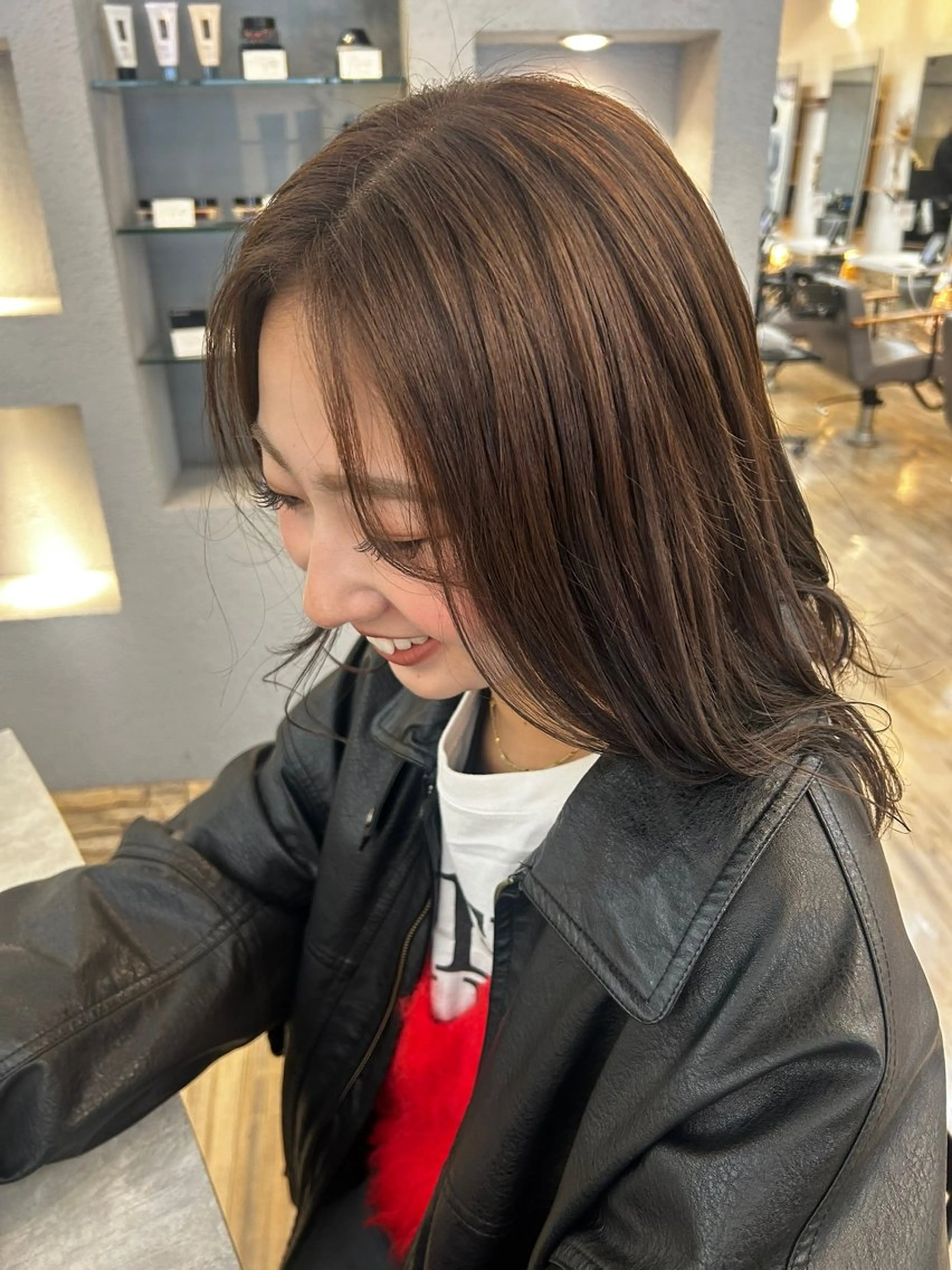 ミディアム カラー ブリーチ／ヘアセット 🪞🌙minamiのヘアスタイル