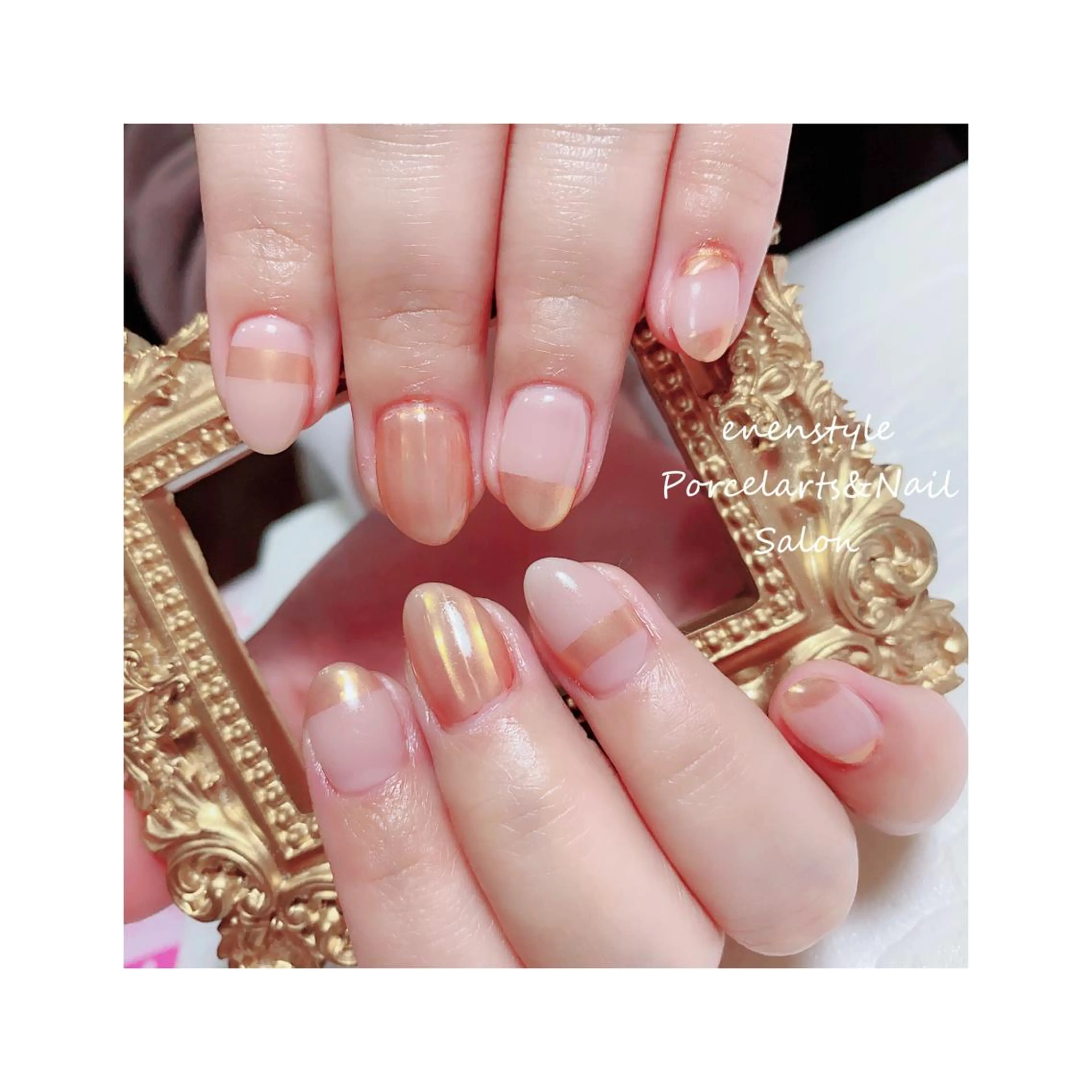 ミディアム ネイル ジェルネイル ニュアンスネイル オフィスネイル ワンカラーネイル パラジェル ハンドネイル 👑enen style👑のネイルデザイン