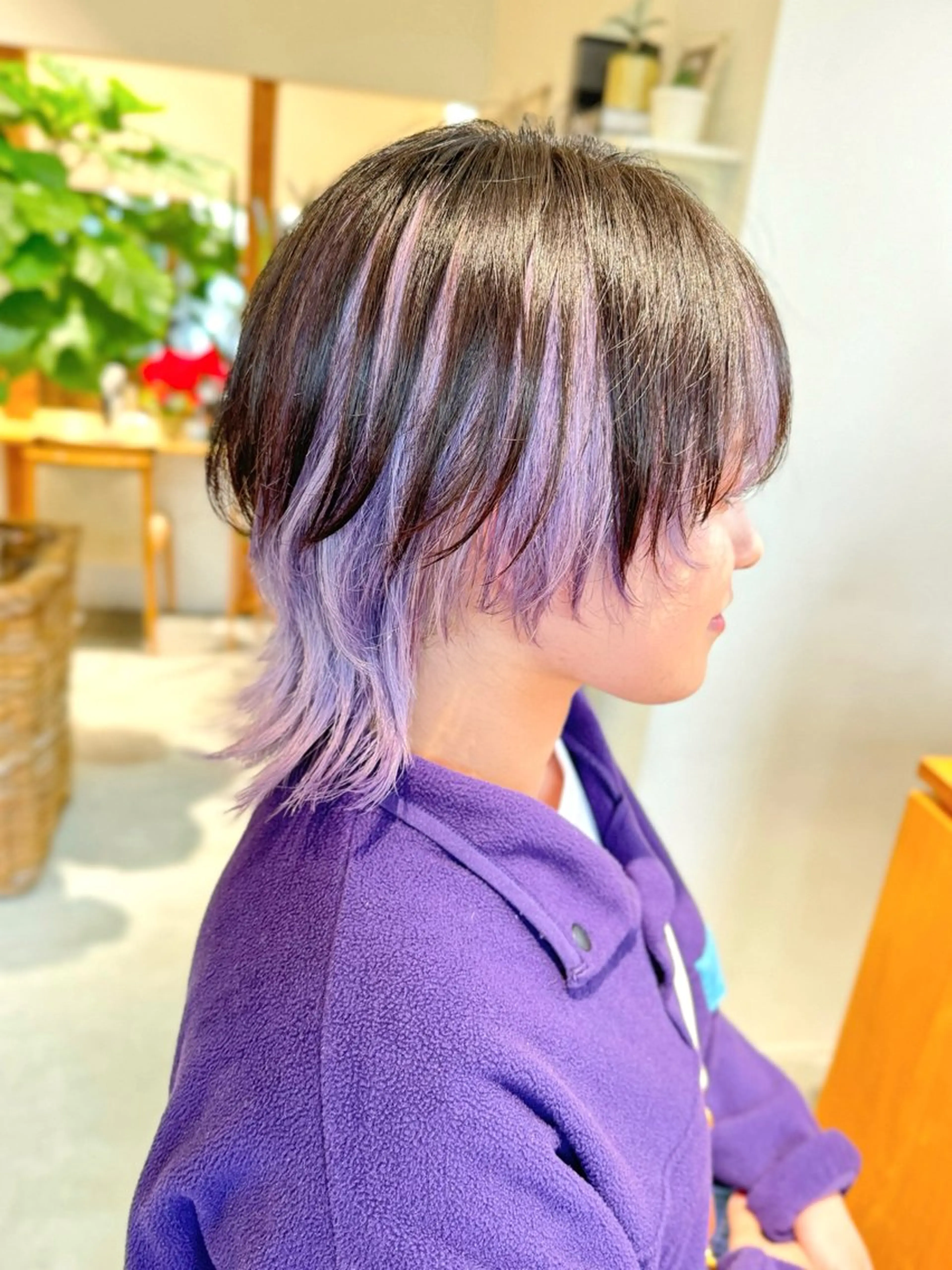 ショート カラー ラベンダーカラー 中西倖 トップスタイリストのヘアスタイル