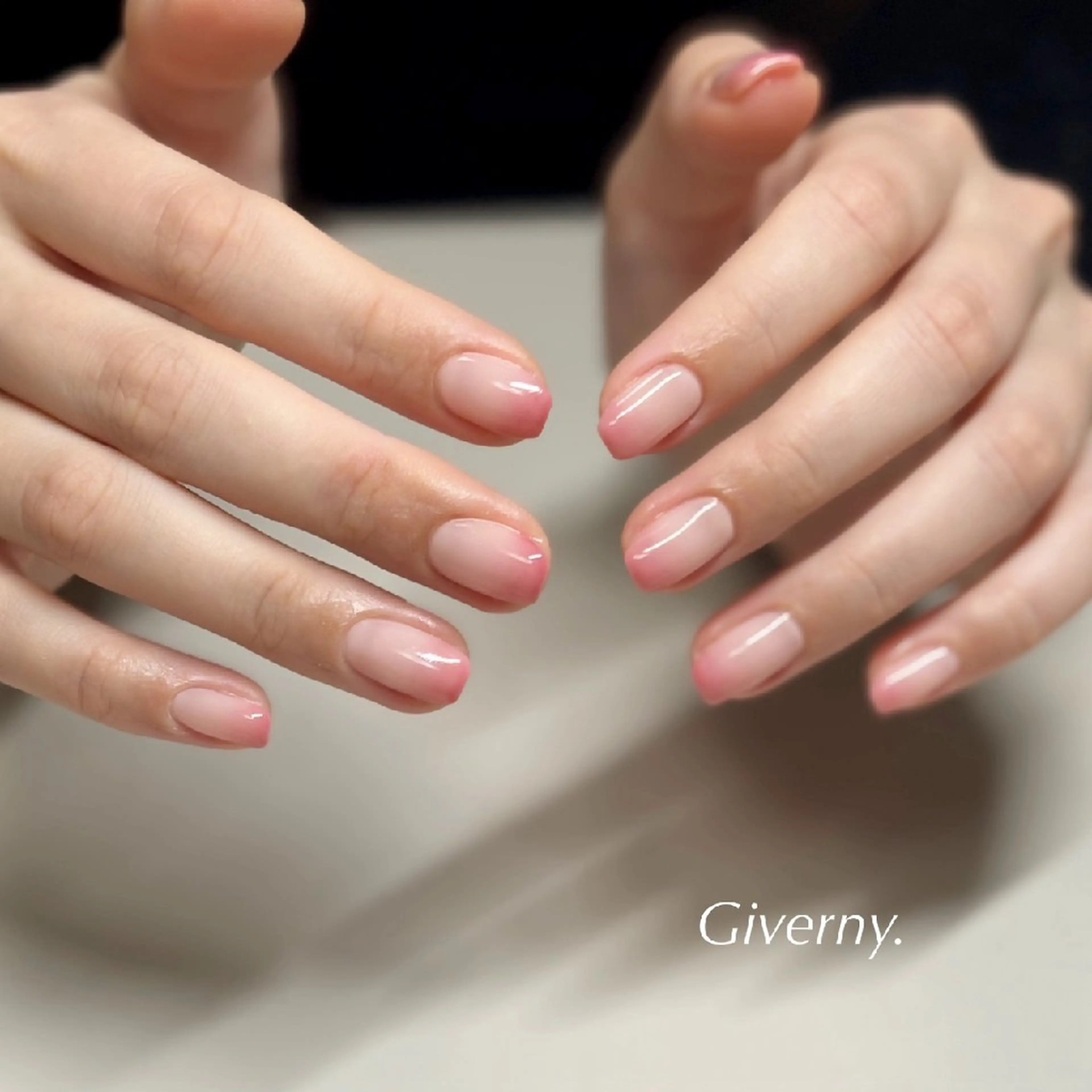 ネイル グラデーション 春ネイル ハンドネイル Giverny .のネイルデザイン