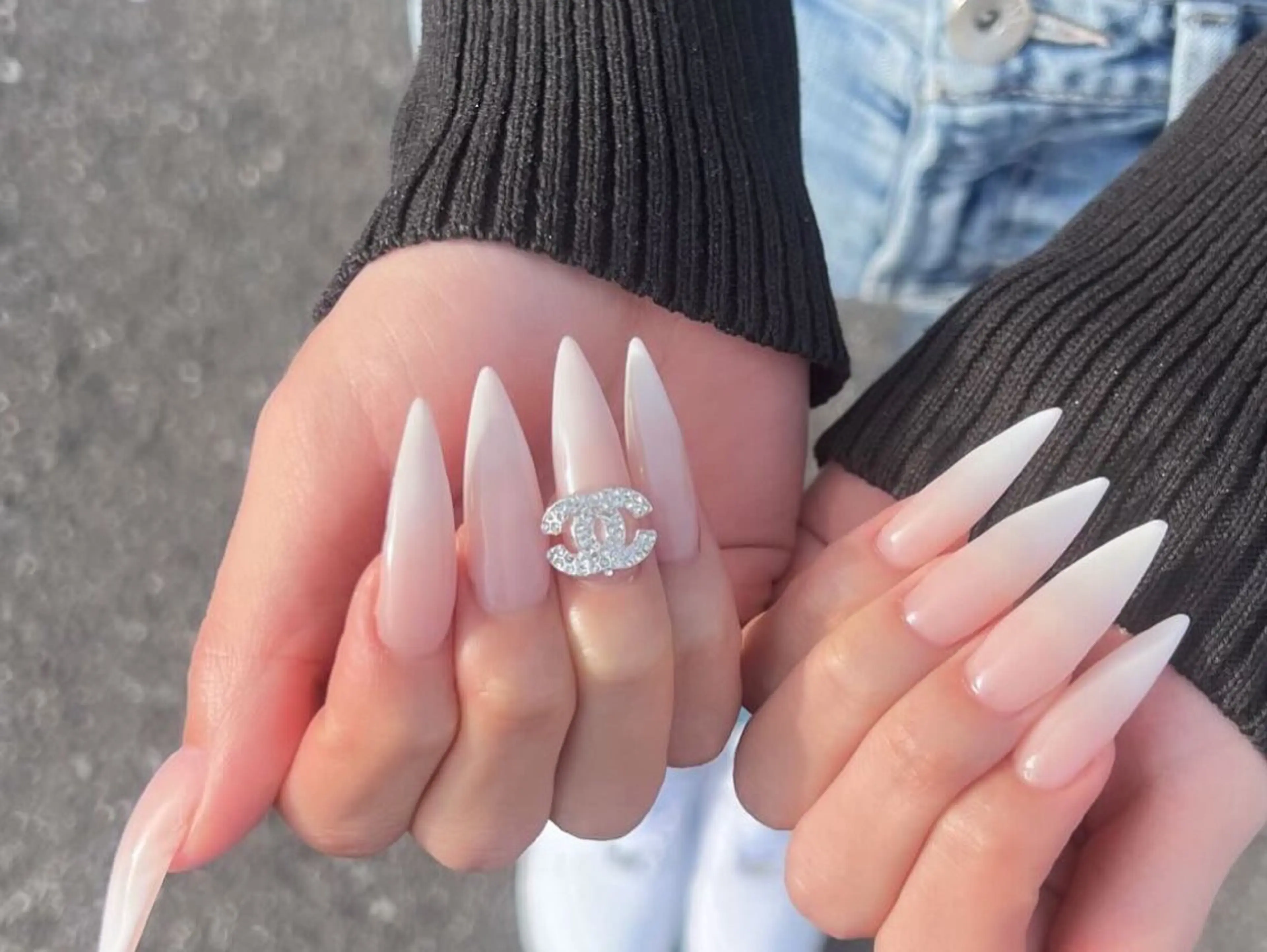 ネイル フレンチネイル ジェルネイル ハロウィン キラキラネイル 韓国ネイル H.baby Nail Salonのネイルデザイン