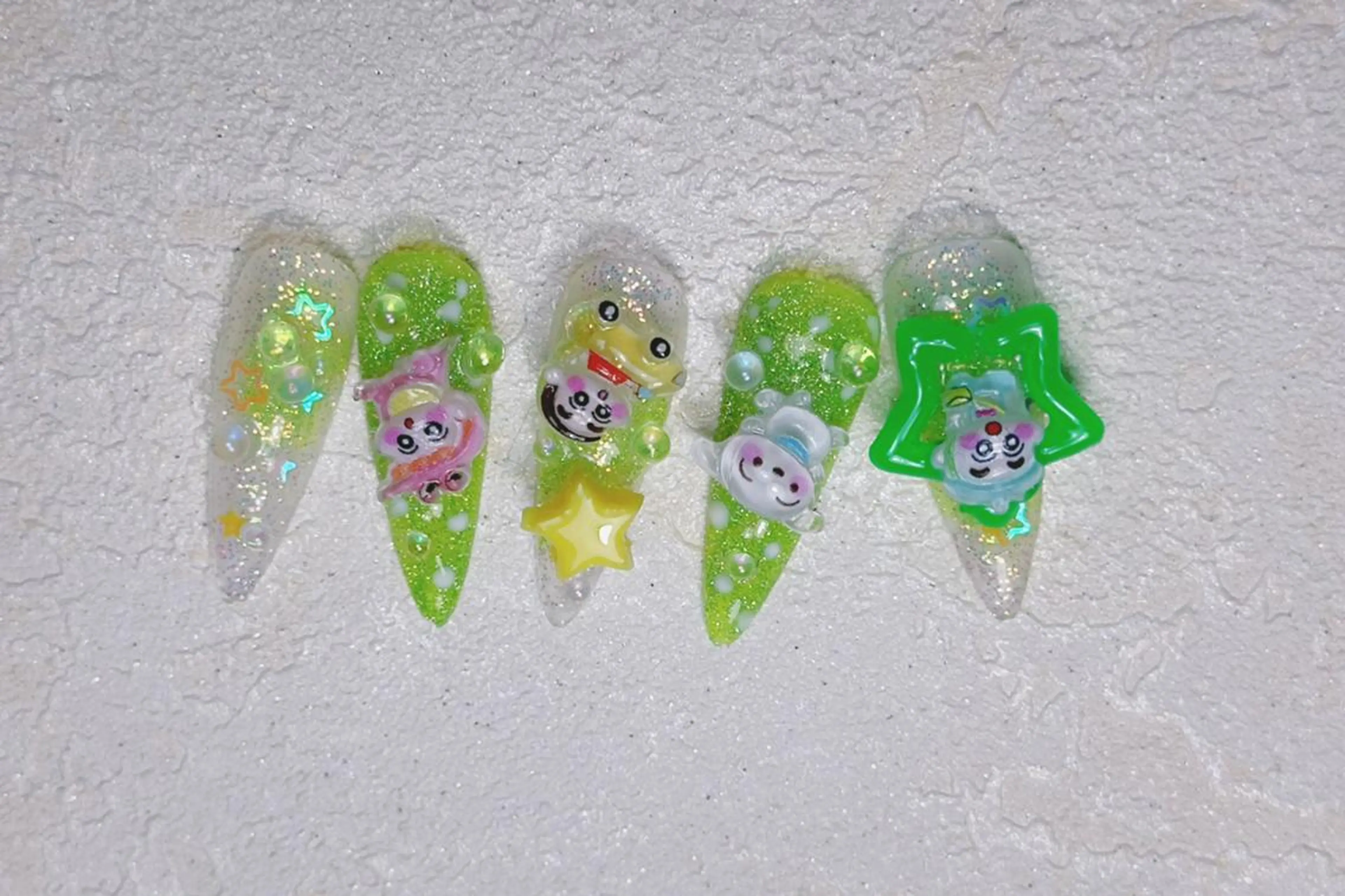 ネイル ロングネイル スカルプネイル ネイルチップ ワンホンネイル MSSugar Nailのネイルデザイン