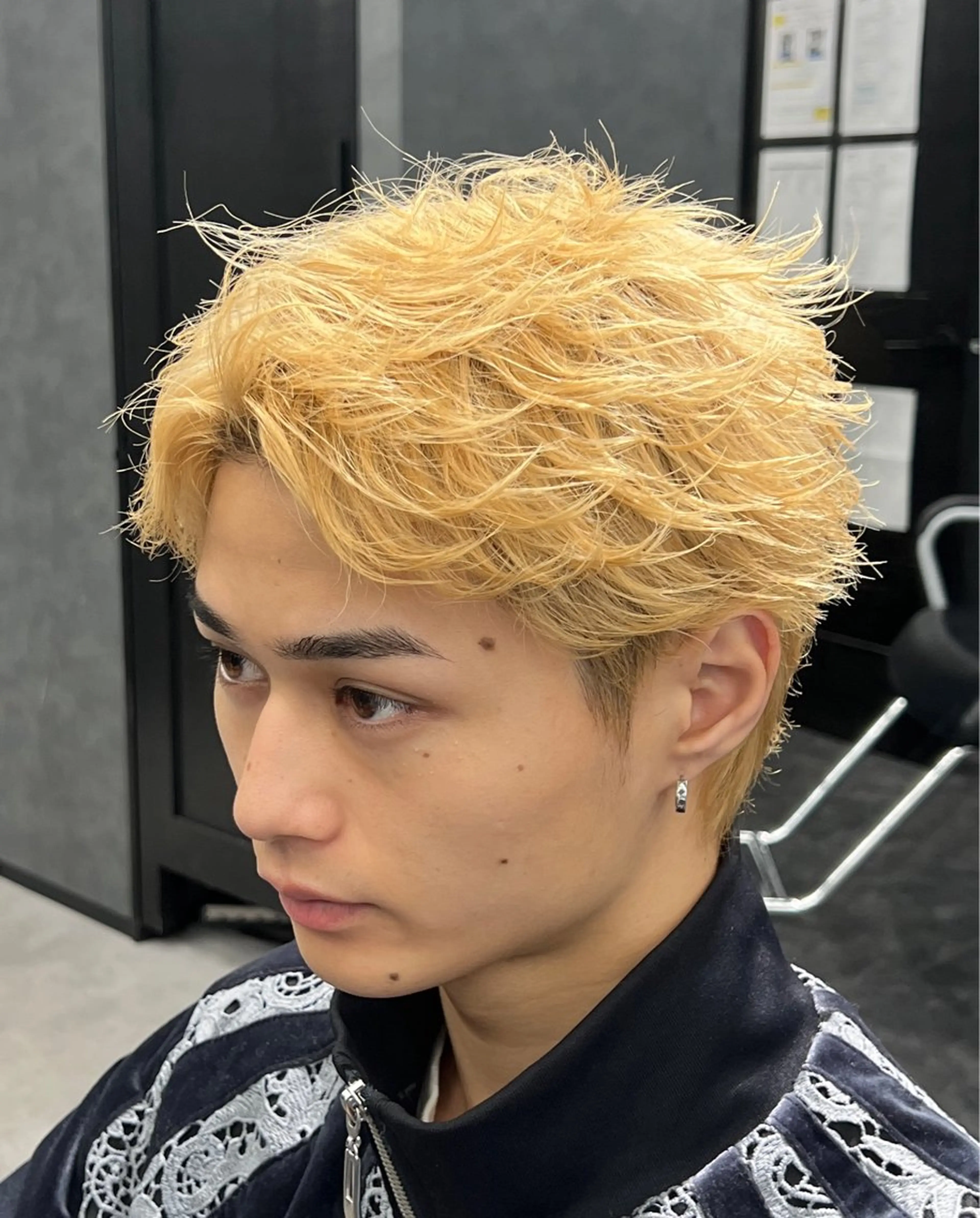 ショート パーマ ショートヘア スパイキーショート 長谷野真吾のヘアスタイル