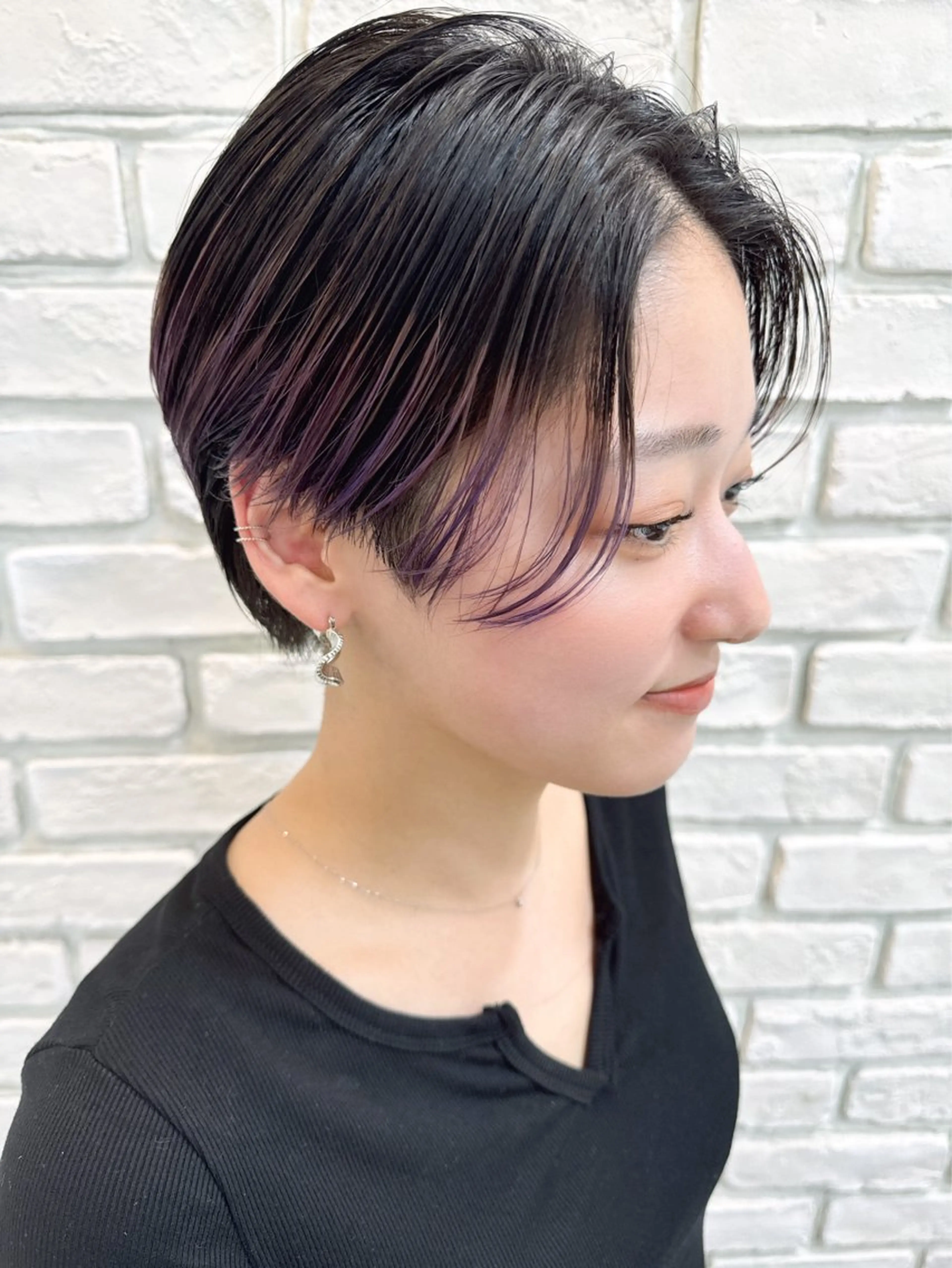 ショート カット ヘアカラー トリートメント 秋山 俊のヘアスタイル