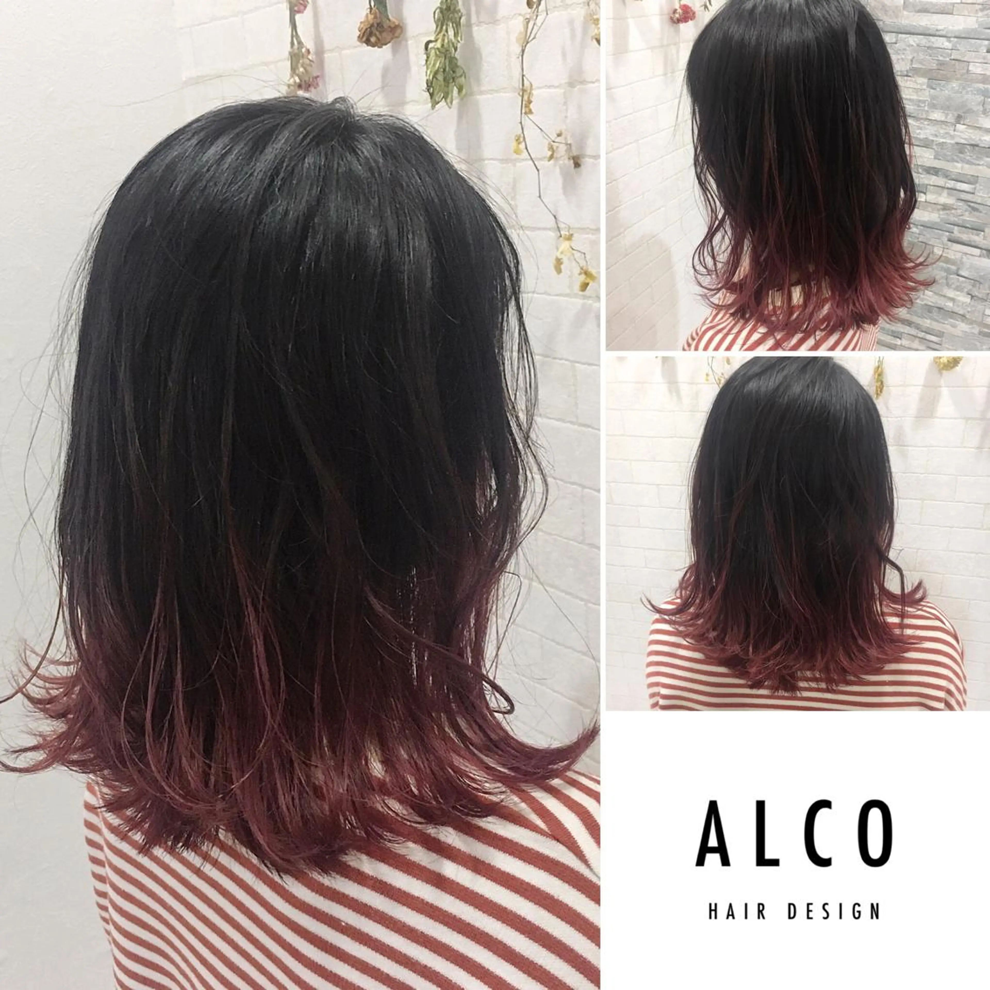 ミディアム カラー ワタイショウタ 髪質改善✨眉毛サロンのヘアスタイル