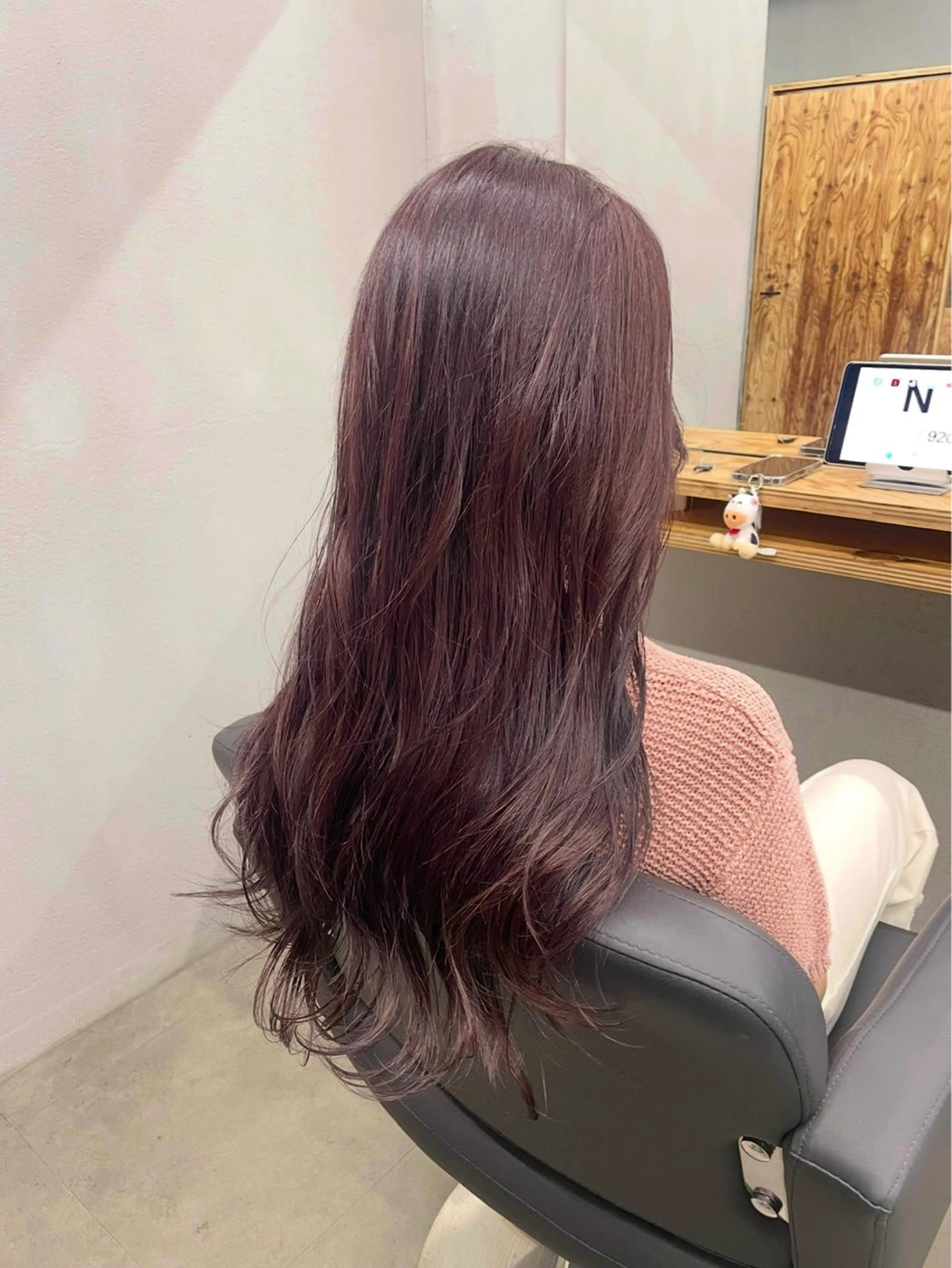 ロング カット ヘアカラー トリートメント ひより ／novusのヘアスタイル