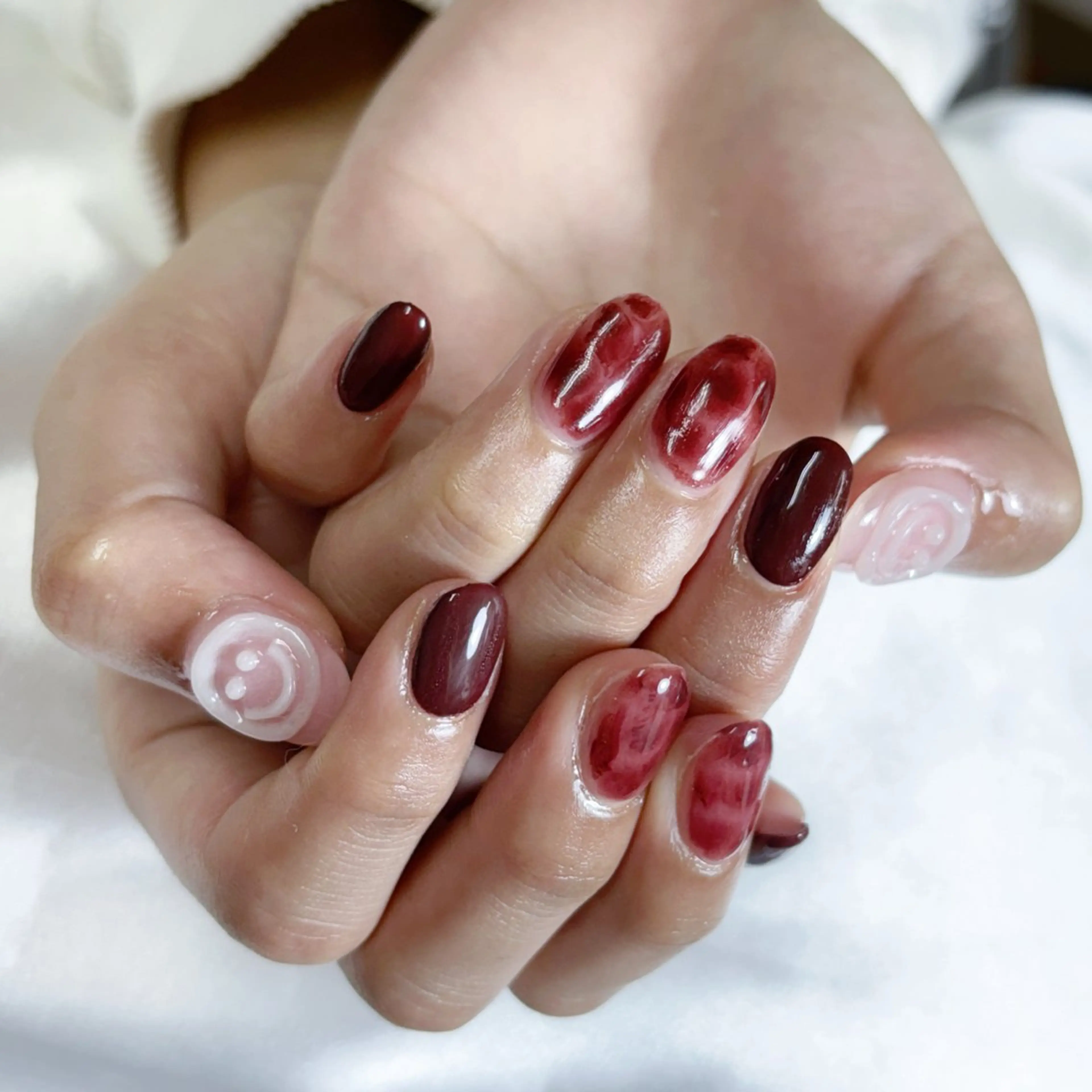 ネイル チークネイル 桜ネイル 長さ出し フットネイル ジェルネイル ハンドネイル XIINH NAIL SALONのネイルデザイン