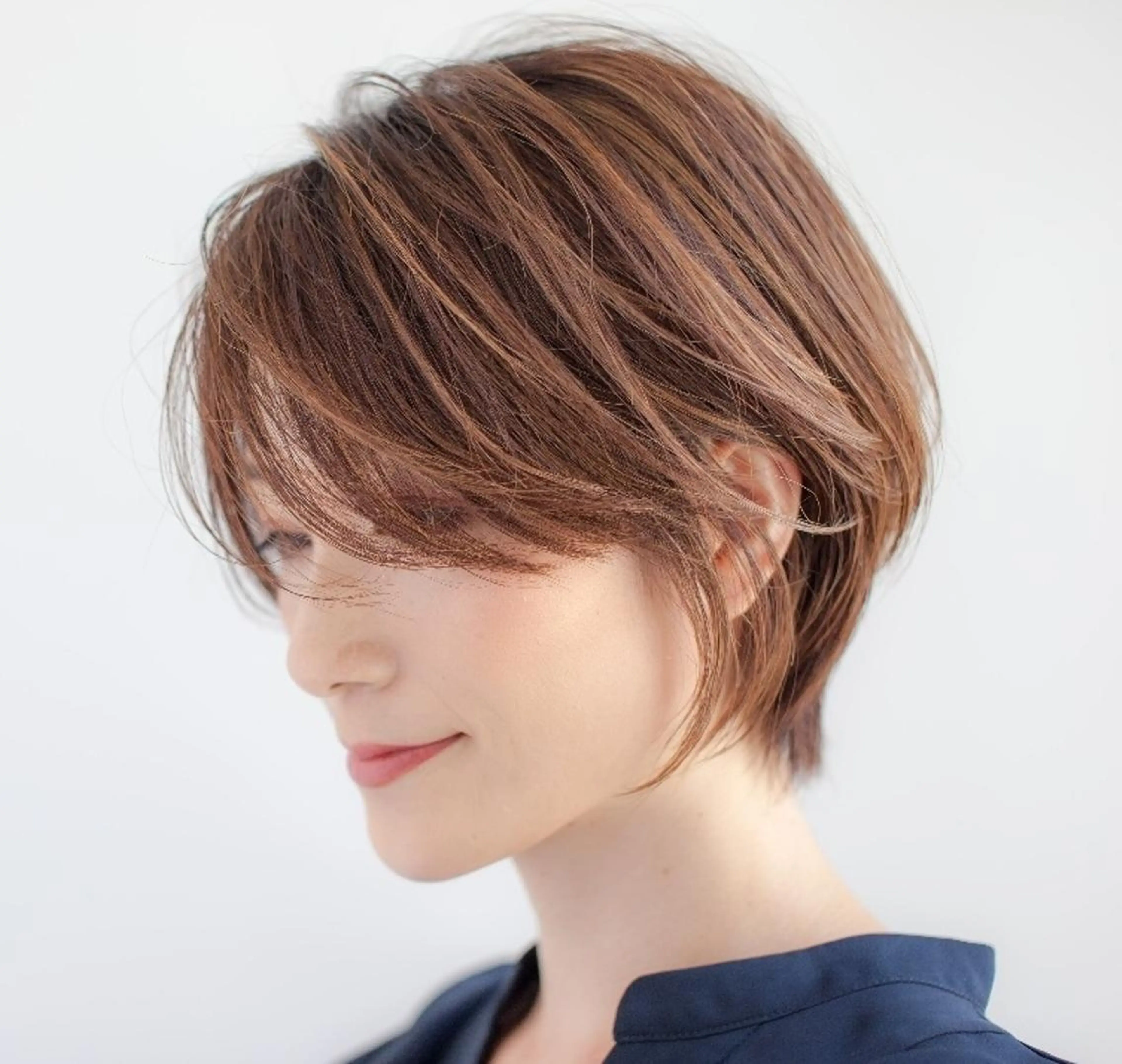 ショート カット 縮毛矯正 村岡【店長】 【骨格矯正ショート】のヘアスタイル