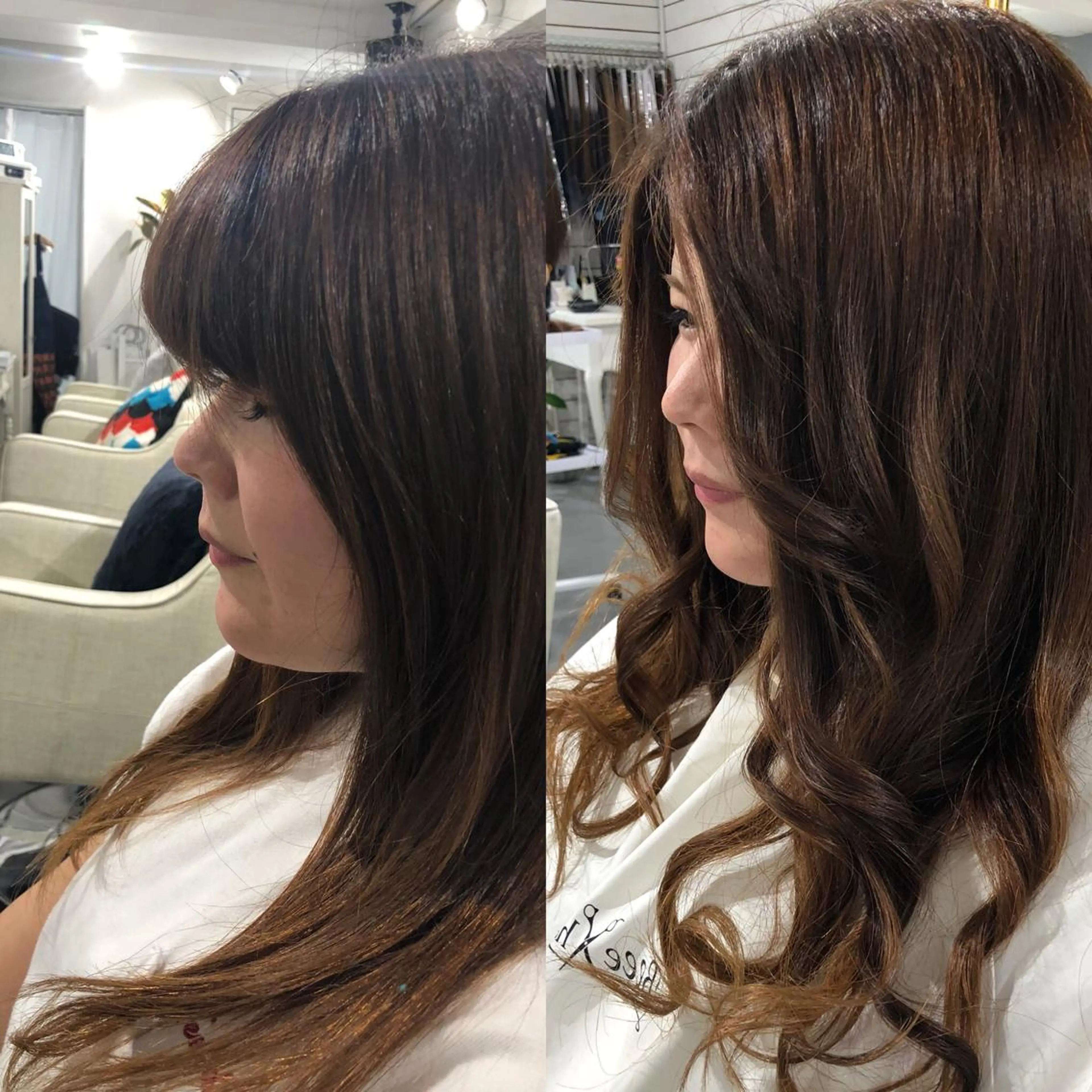 セミロング ヘアアレンジ エクステ ヘアカラー エクステ 🦋美髪／エクステ 🦋アベイクミのヘアスタイル