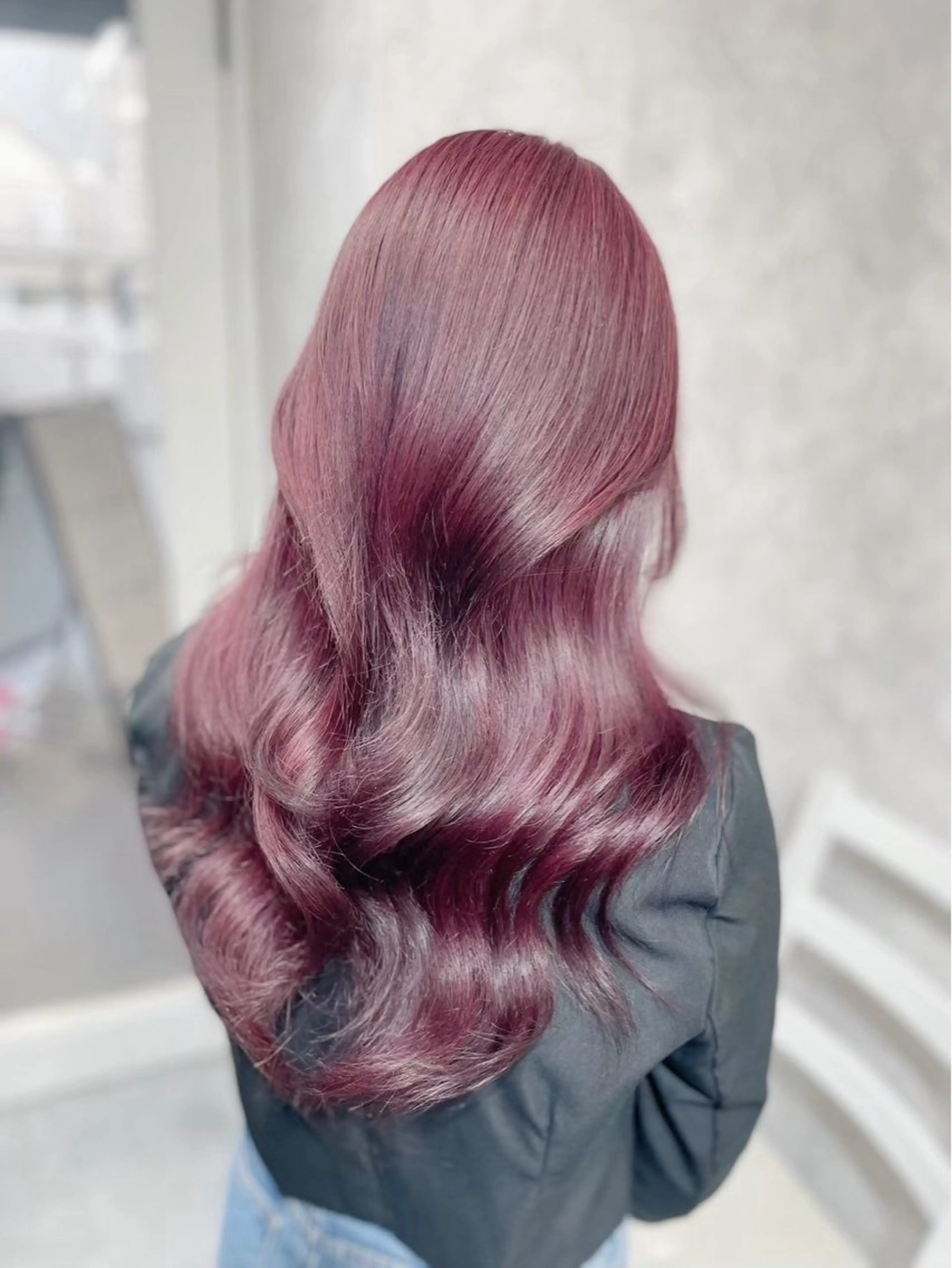 ロング カラー ヘアアレンジ メンズウルフ🐺♡ ブリーチ♡ヘアメ🎀のヘアスタイル