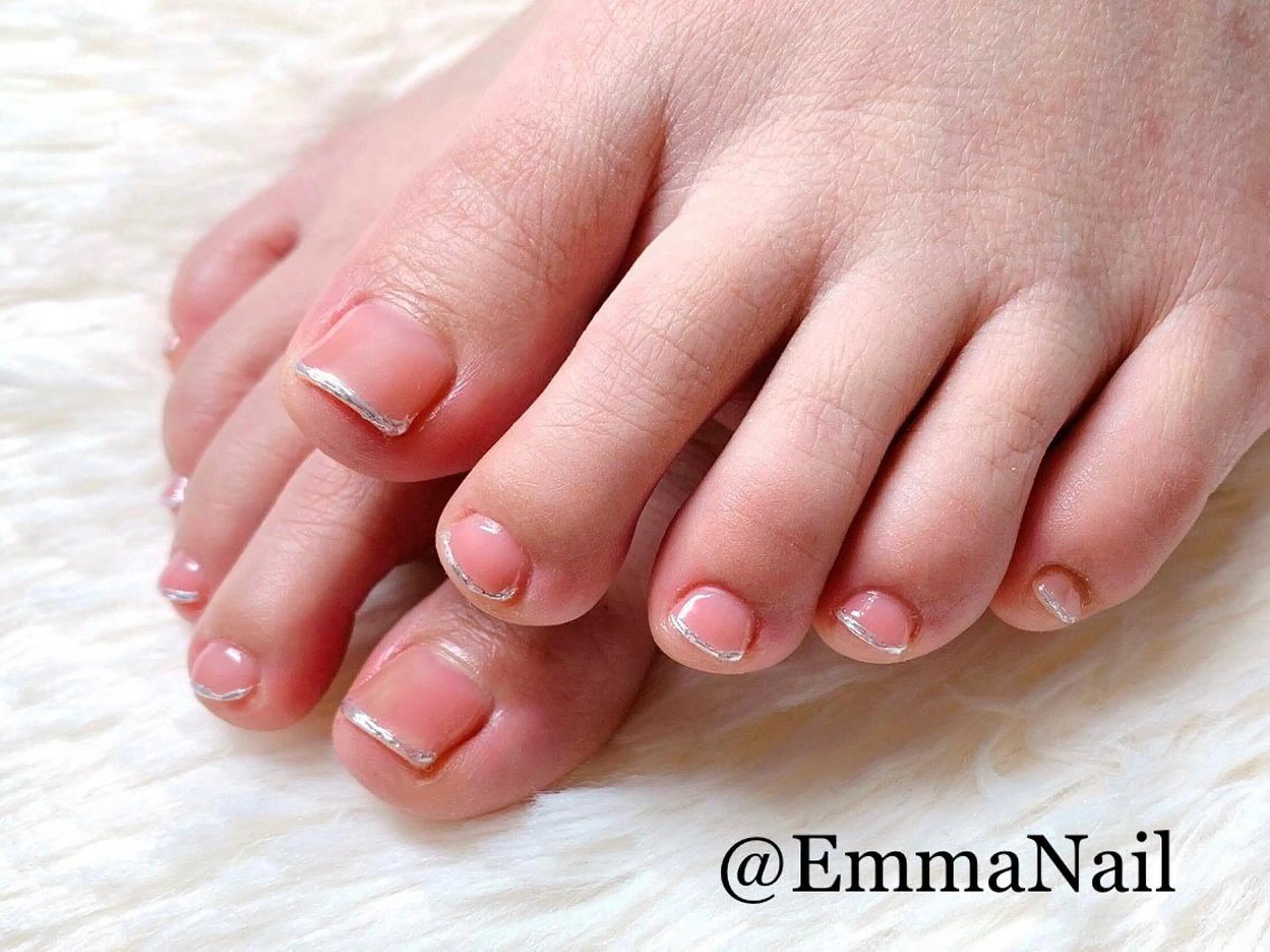 ネイル フットネイル フレンチネイル ミラーネイル salon EM&A emiのネイルデザイン