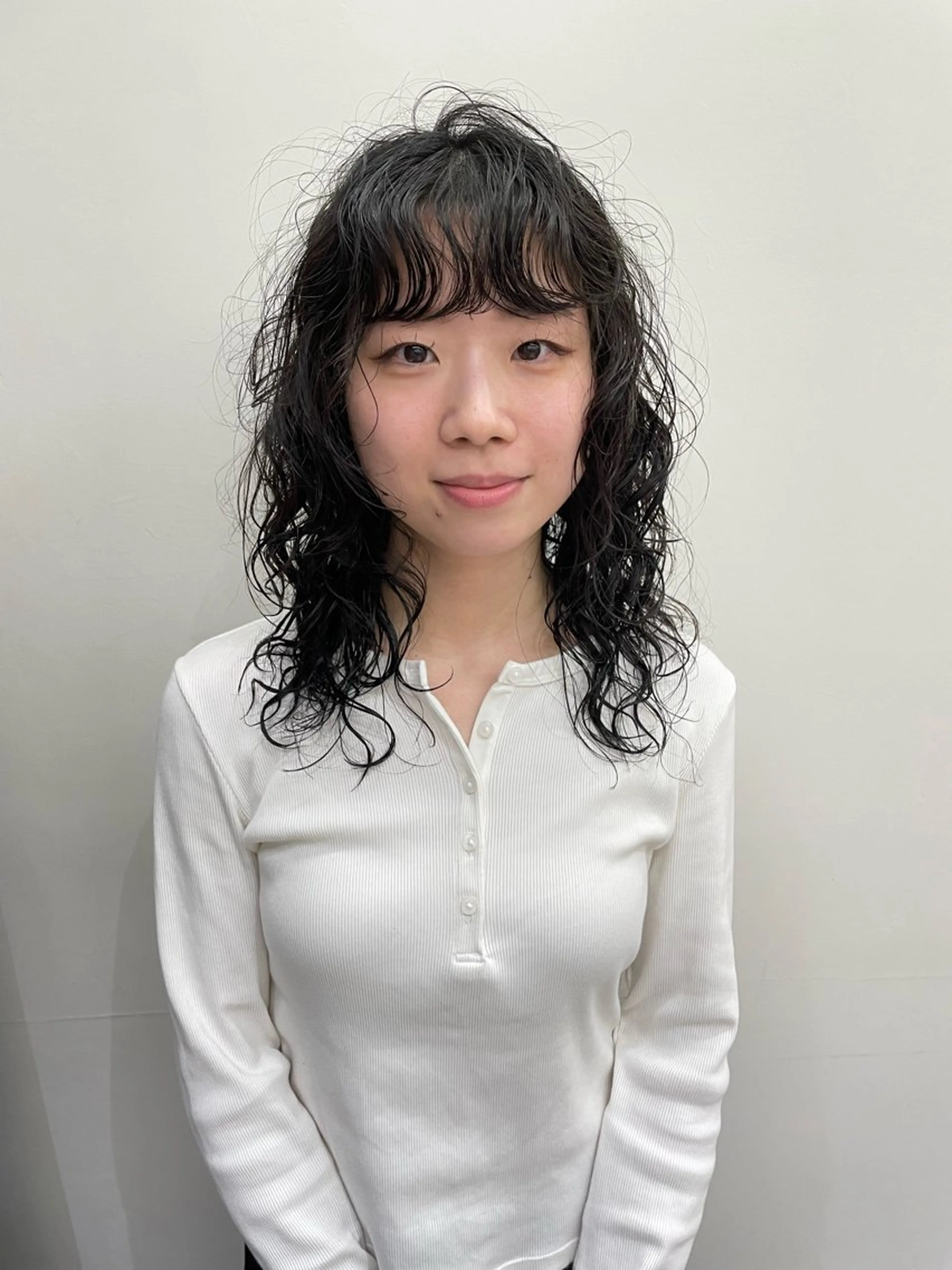 ミディアム カラー パーマ ヘアアレンジ メンズ ミディアムパーマ メンズパーマ カット パーマ tatsumi/ボブ ウルフ/レイヤーのヘアスタイル