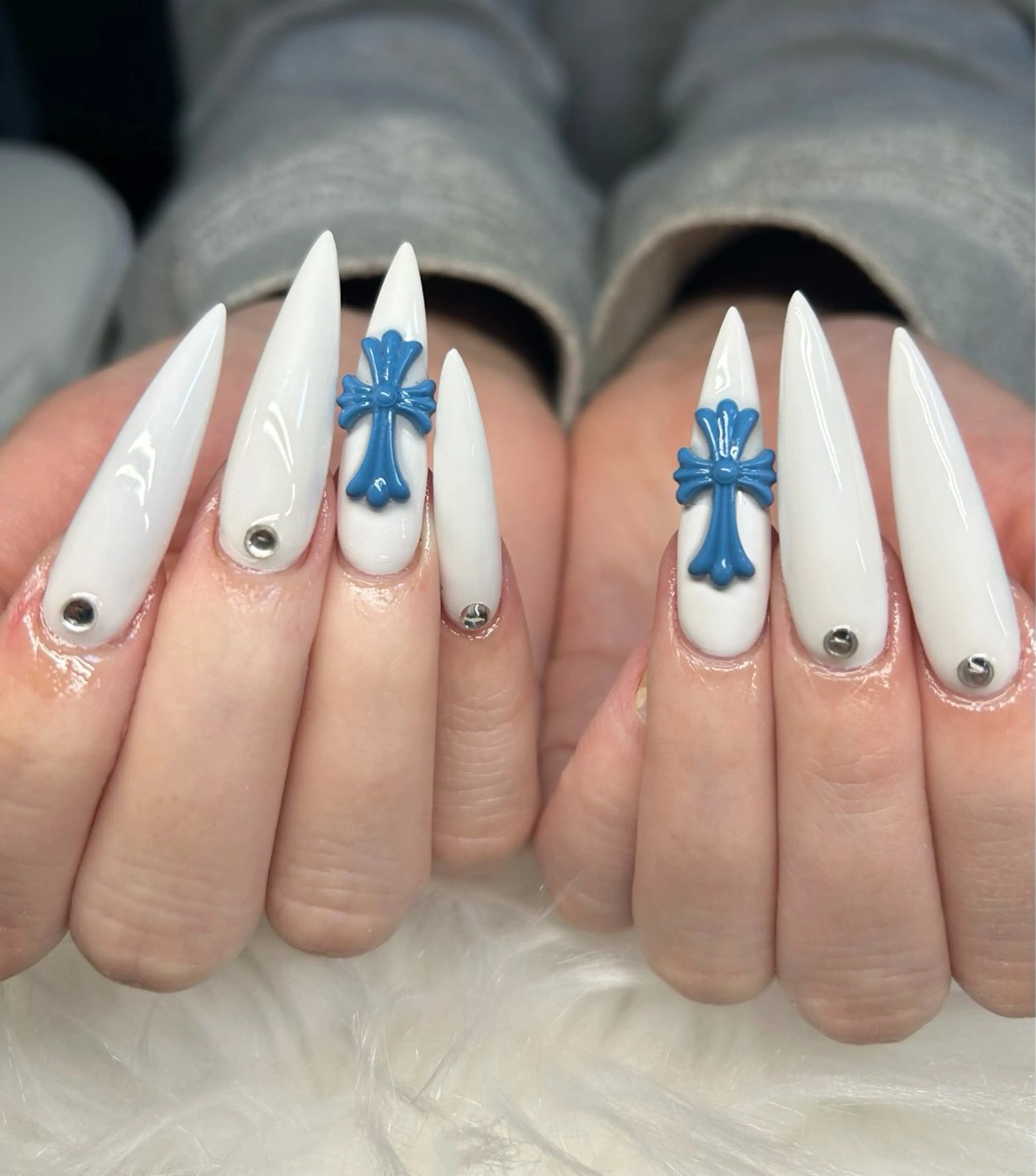 ネイル アートネイル オーロラネイル チークネイル 長さ出し フットネイル ハンドネイル Chan nailsのネイルデザイン