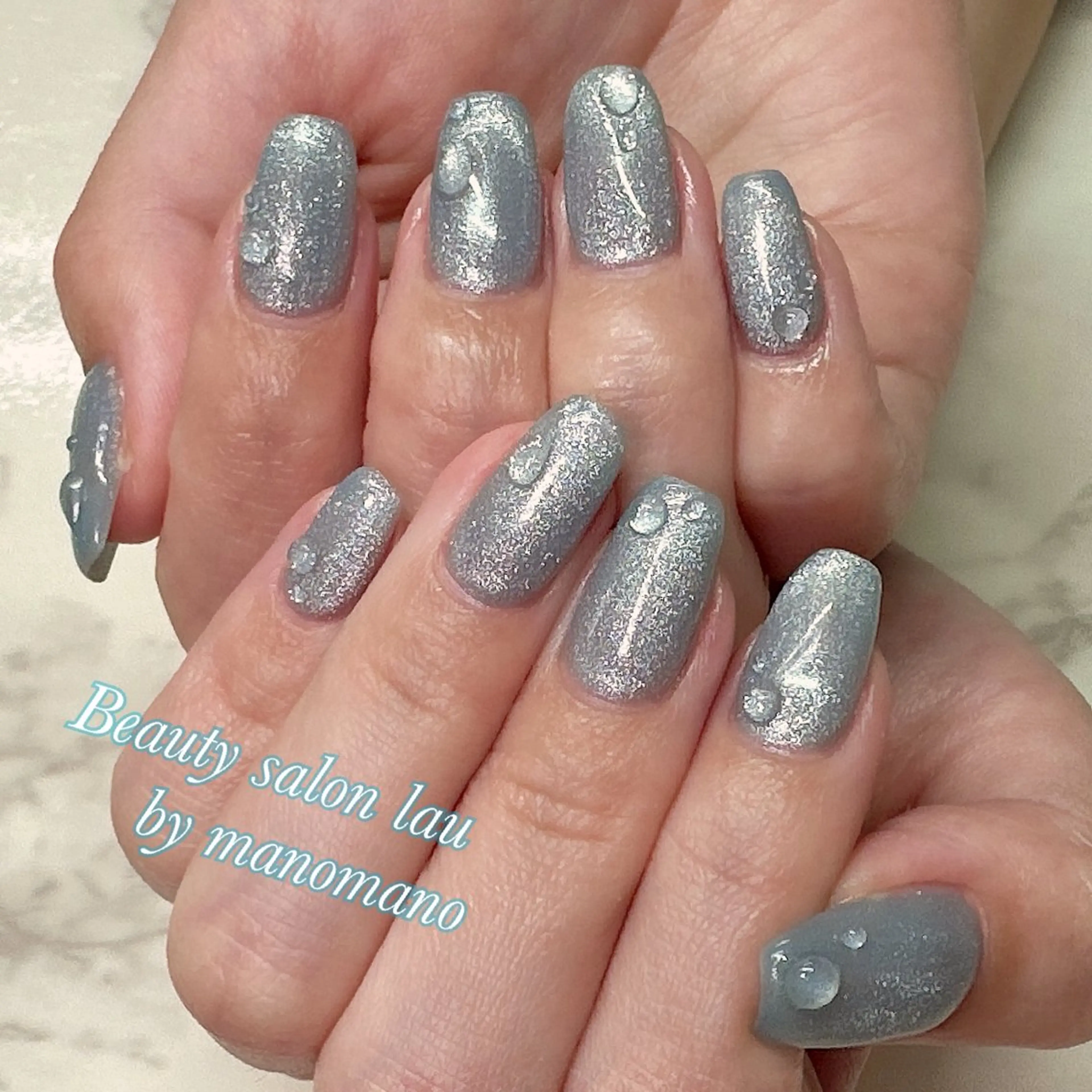 ネイル マグネットネイル ハンドネイル ラウバイマノマノ なかざとのネイルデザイン