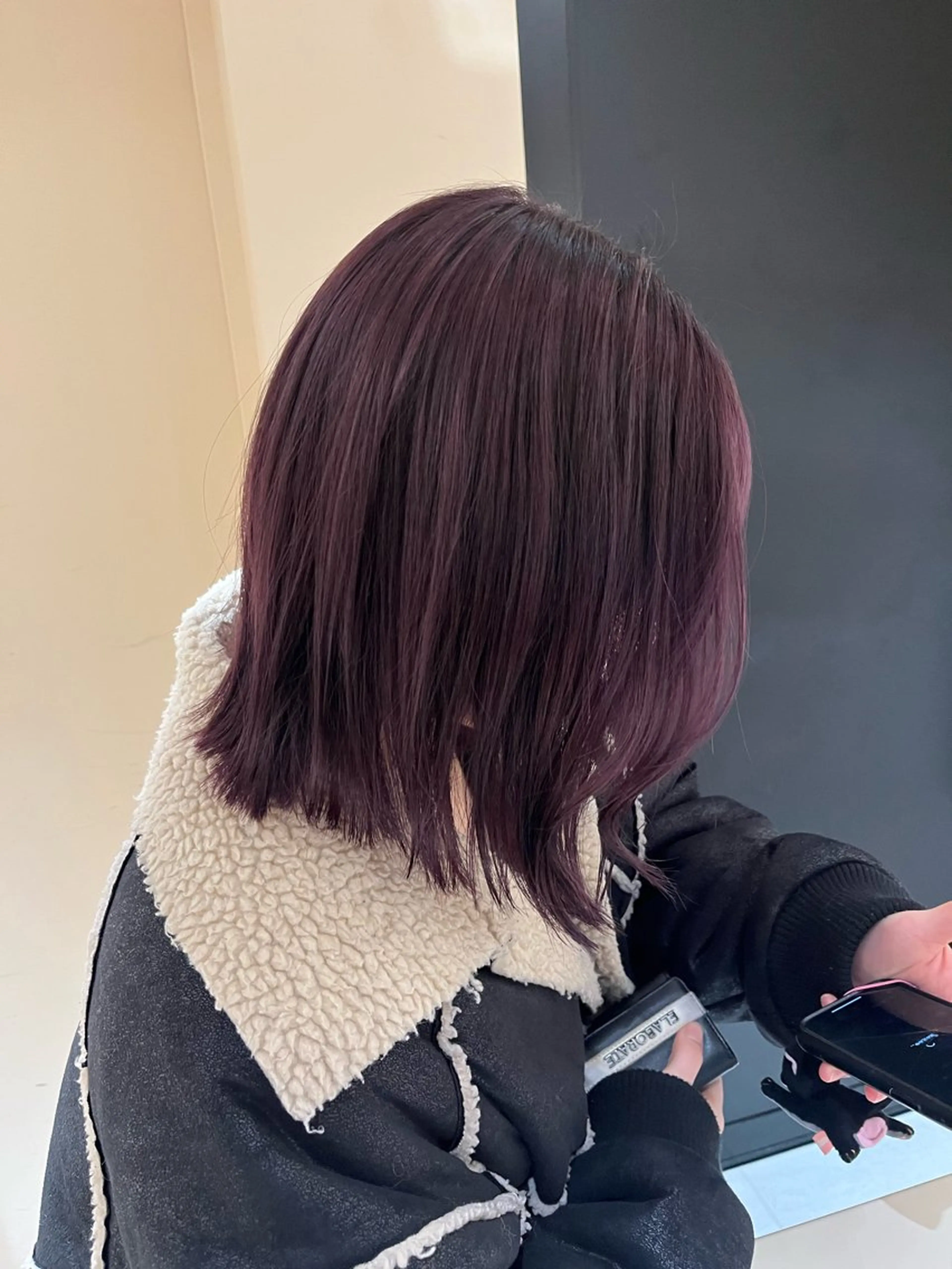 ミディアム カラー ラベンダーカラー ヘアカラー トリートメント ナミ🩶暗髪/暖色 ❤️/透明感/縮毛のヘアスタイル