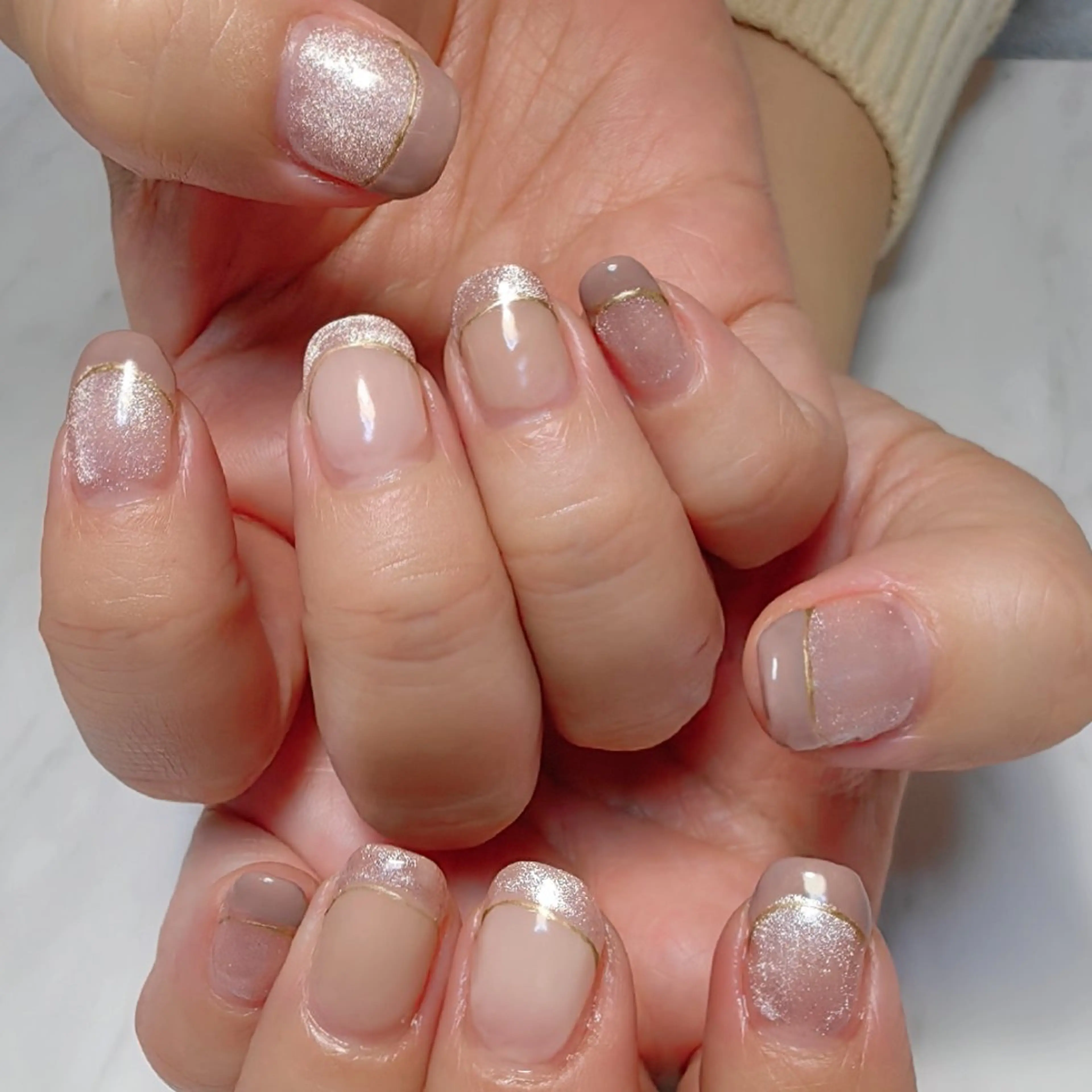 ネイル フレンチネイル ハンドネイル reve あやののネイルデザイン