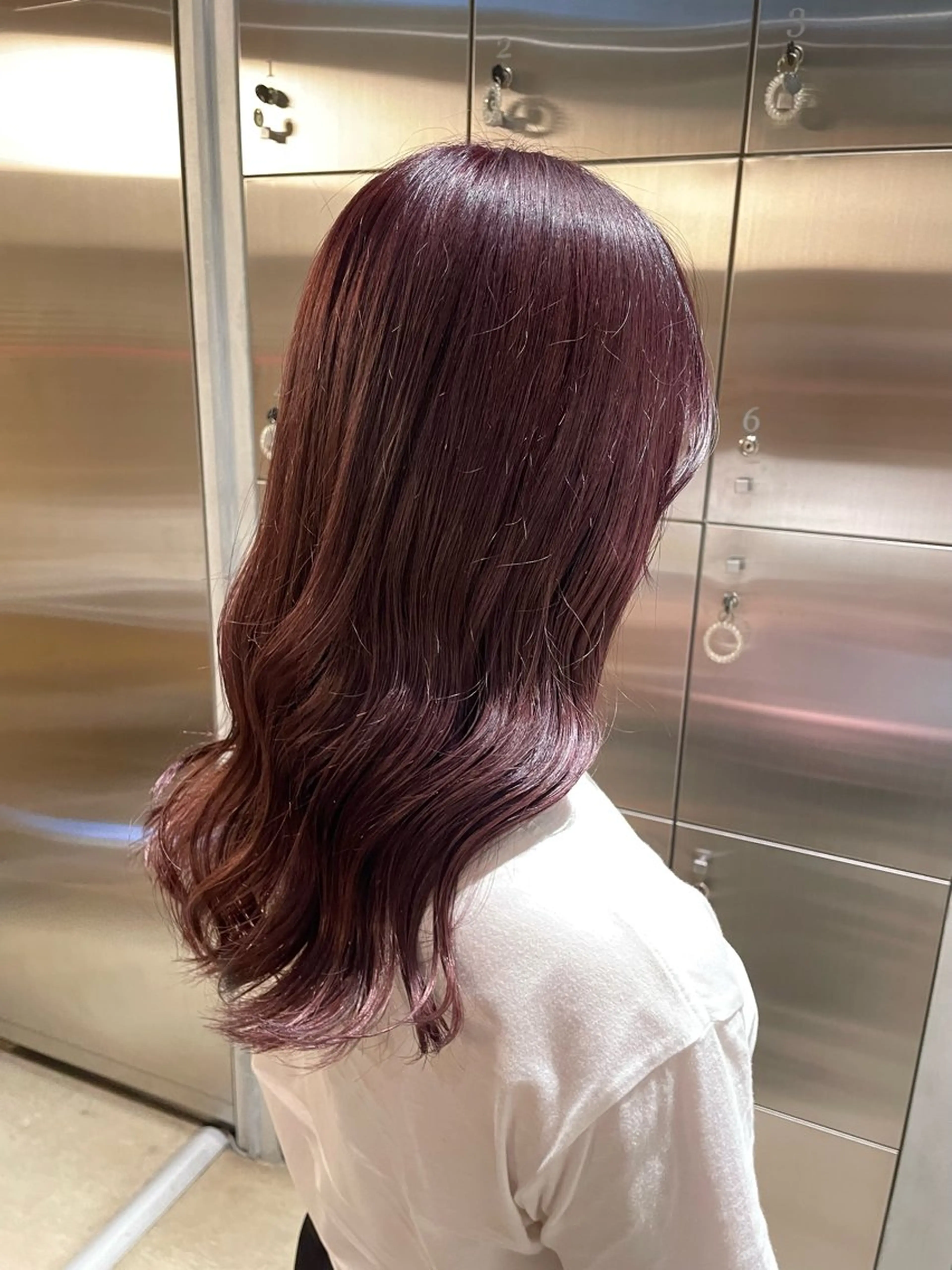 ロング カラー 透明感カラー ダブルカラー ラベンダーカラー ピンクカラー ピンクラベンダー 樋口 花穂のヘアスタイル