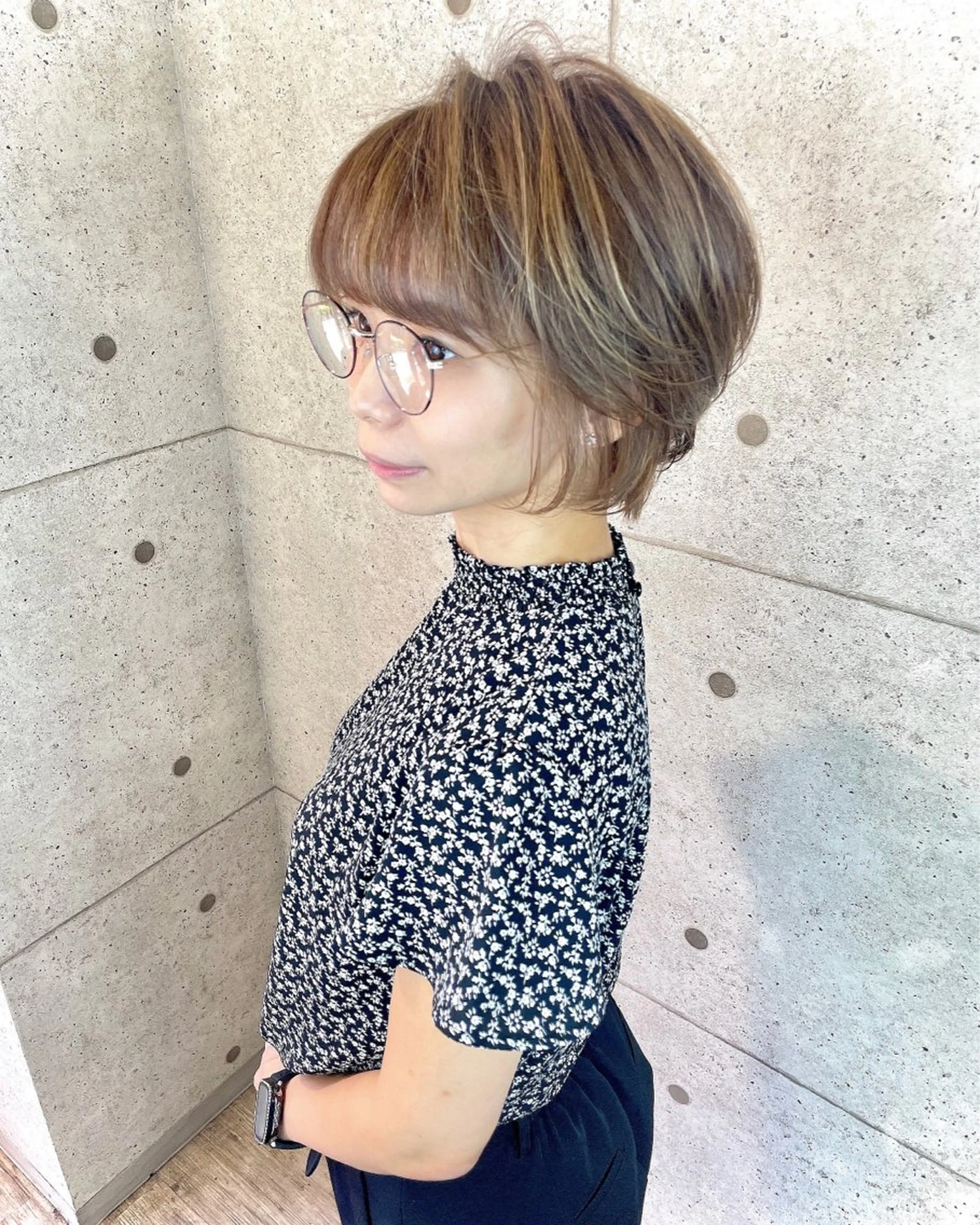 ショート カラー ハイライトカラー ハイライト 1日1名様限定 予約可能のヘアスタイル