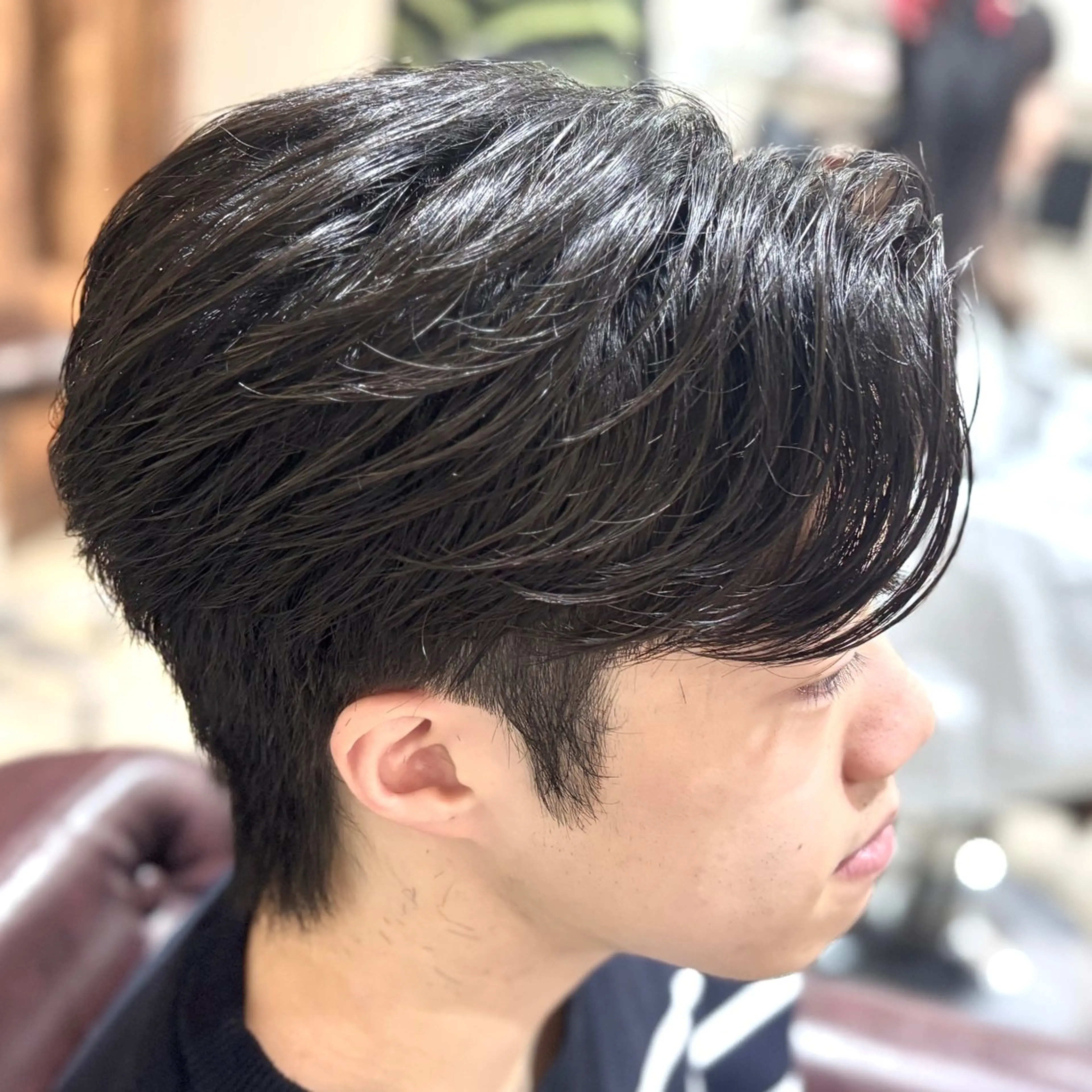 ショート パーマ メンズ カット パーマ 💥桜木町メンズ専門 💥ルキのヘアスタイル