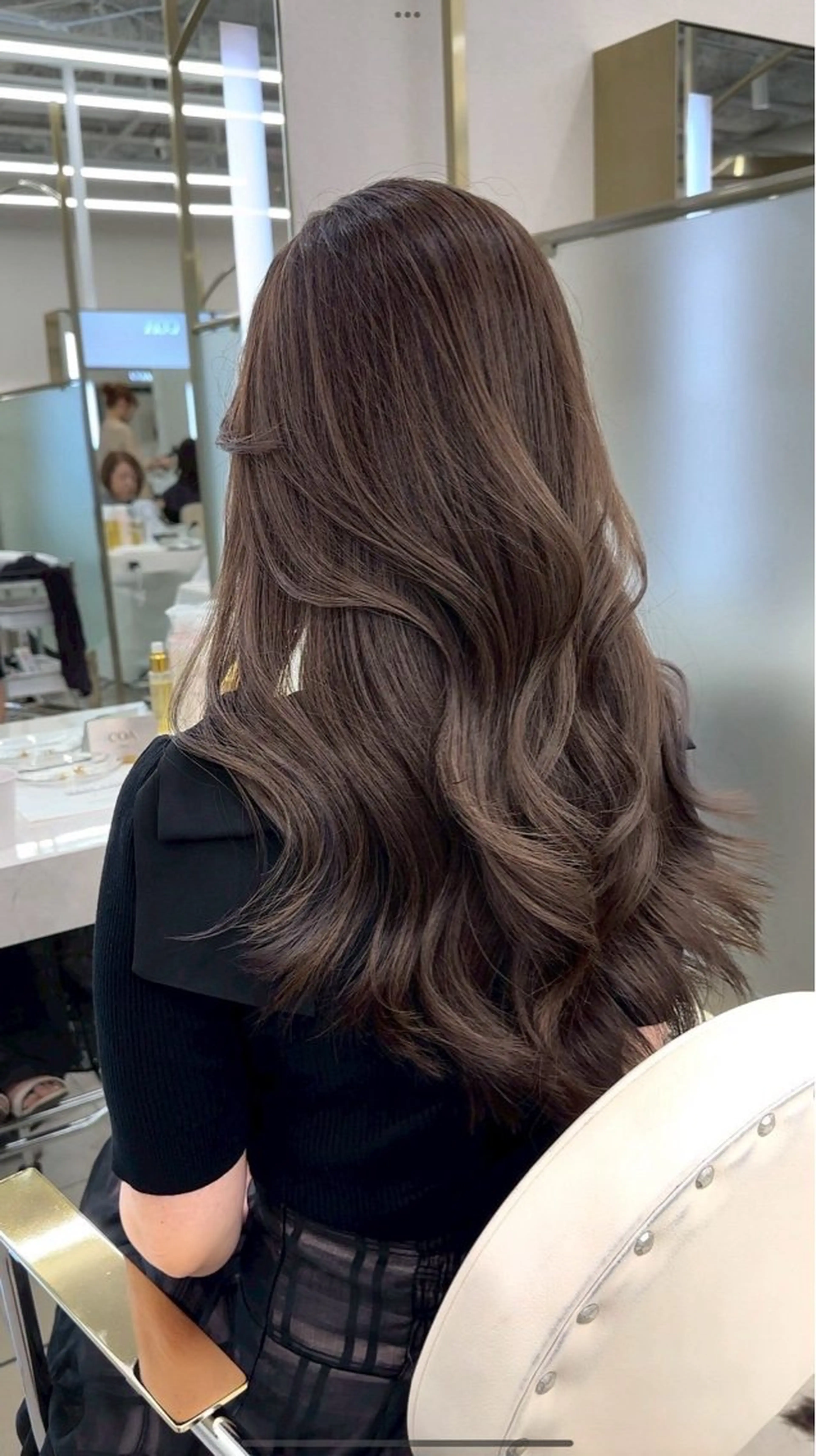 セミロング カラー 透明感カラー🫧銀座 sana໒꒱· ﾟのヘアスタイル