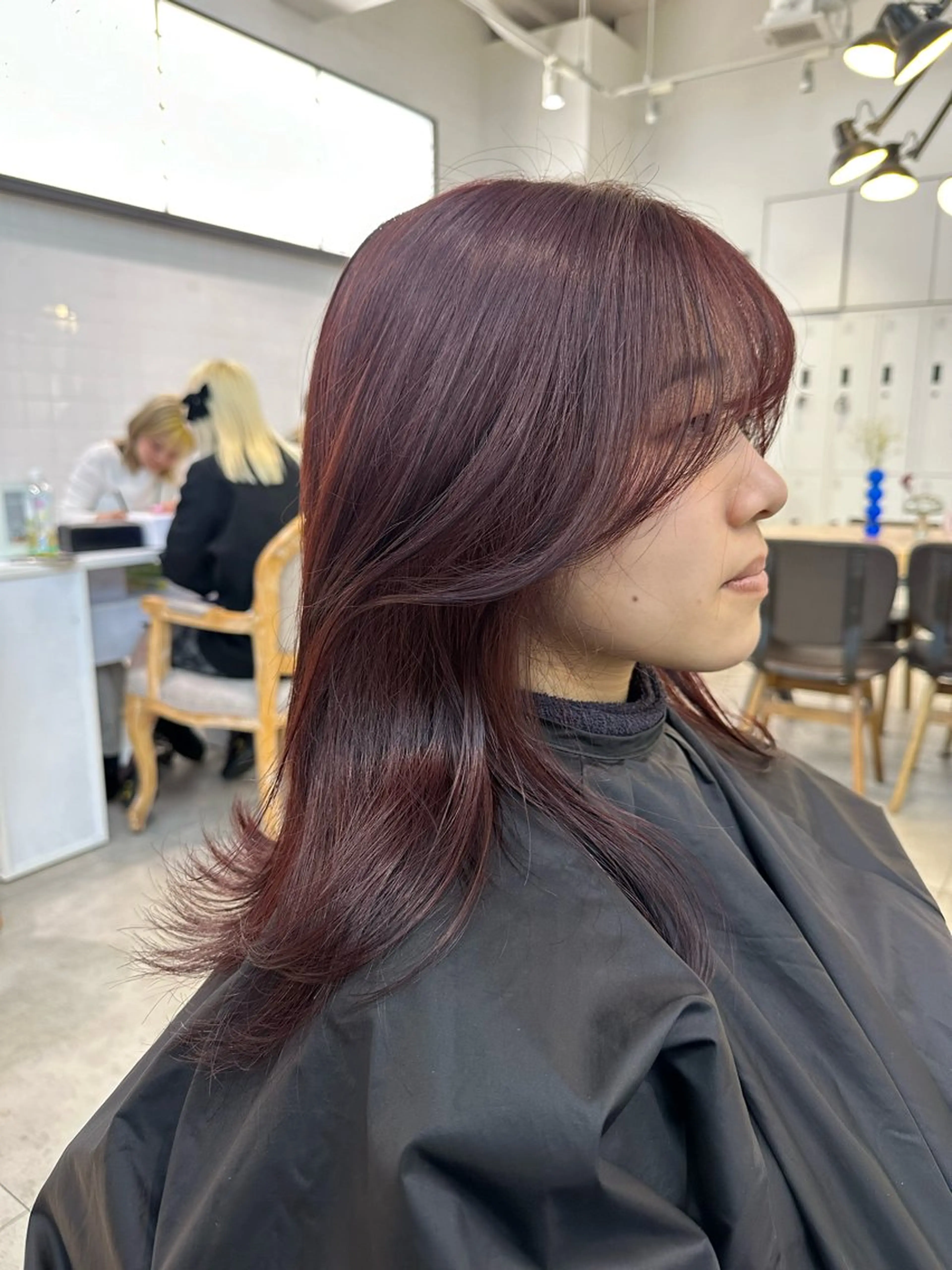 セミロング ヘアカラー 韓国ヘアメンズ・レデ ィース特化ミクのヘアスタイル