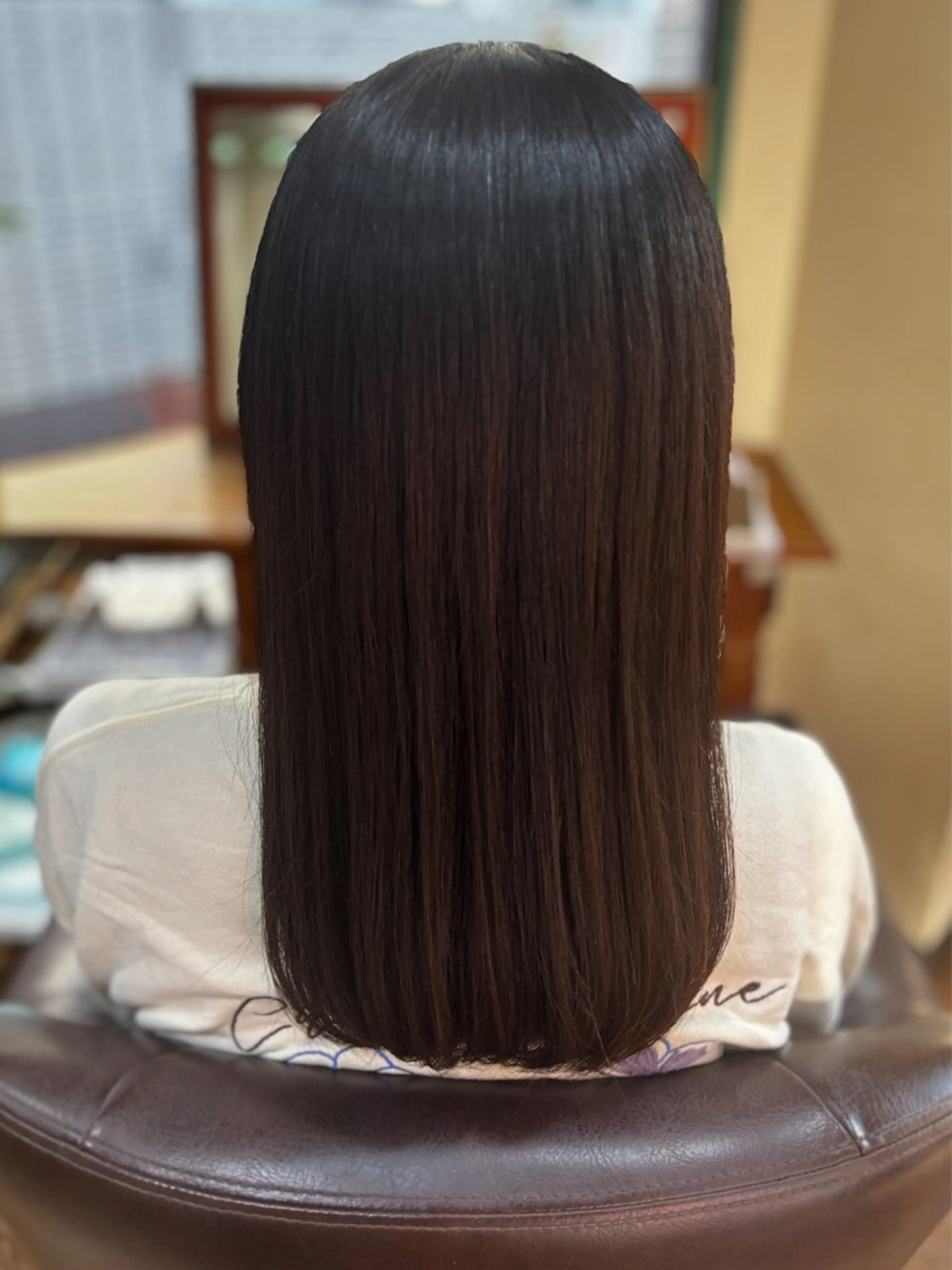 セミロング カット 縮毛矯正 トリートメント . kanokoのヘアスタイル