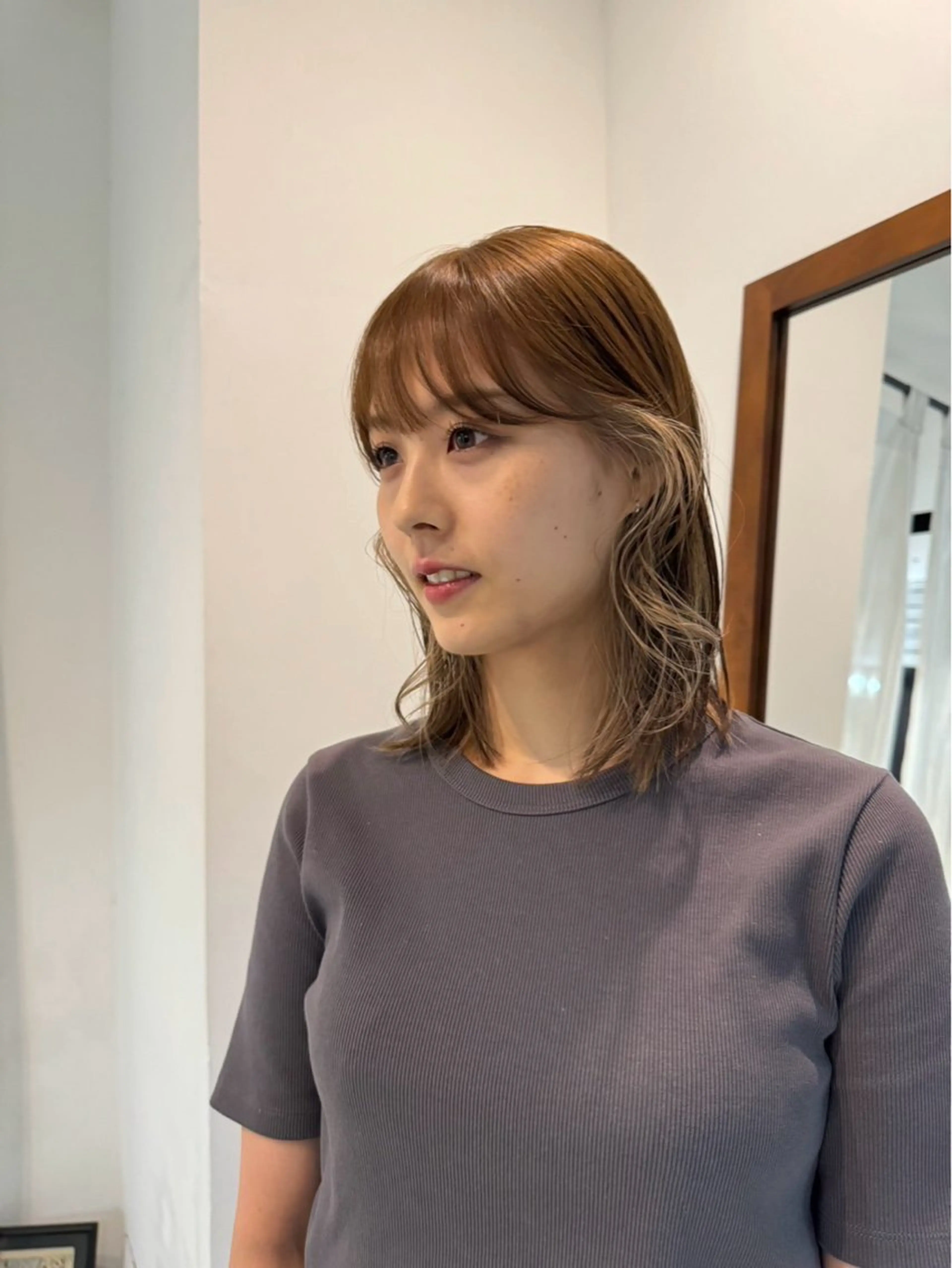 カラー ヘアカラー ひいろ パーマ/カットモデルのヘアスタイル