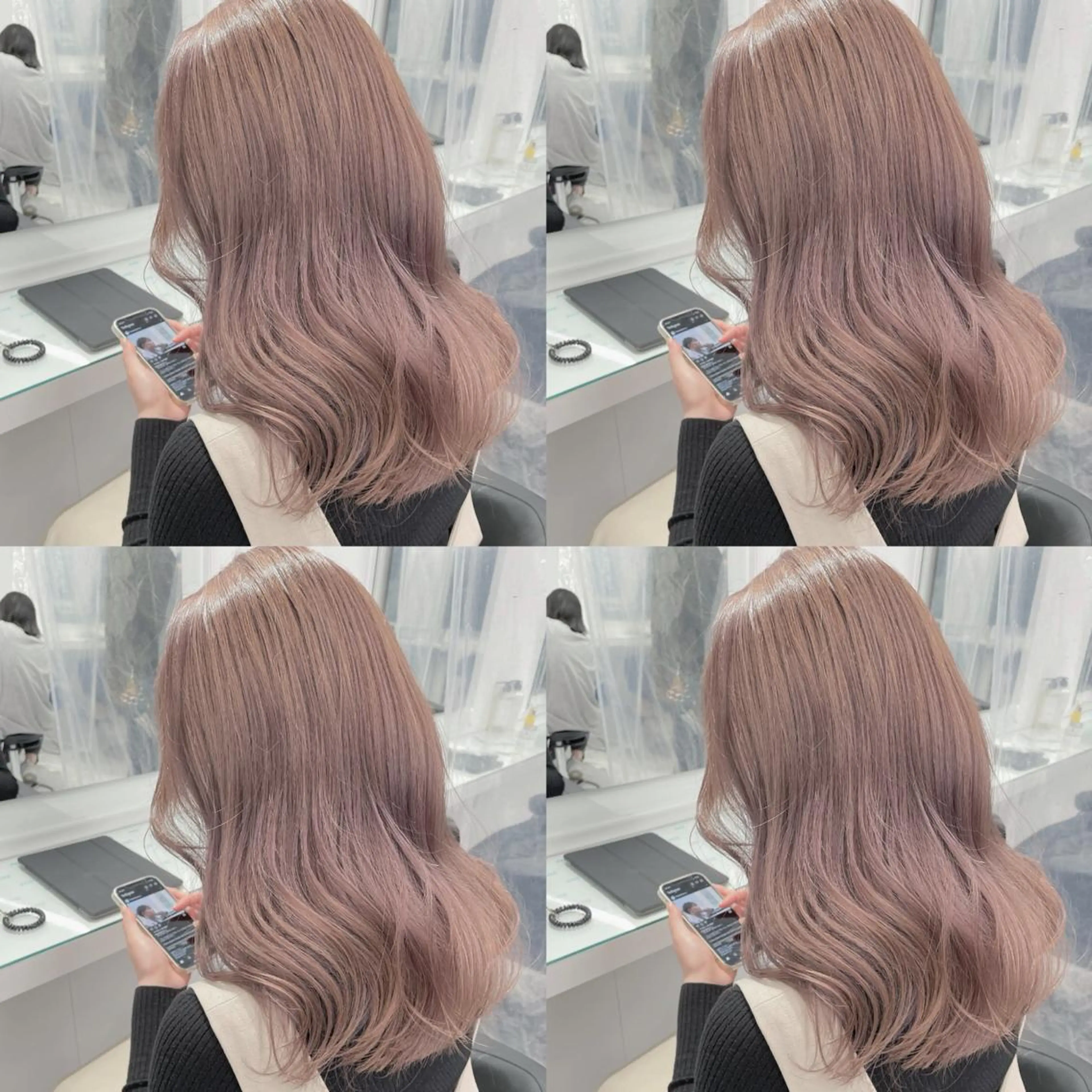 セミロング カラー ブリーチなしカラー/ レイヤー🎀天神のヘアスタイル